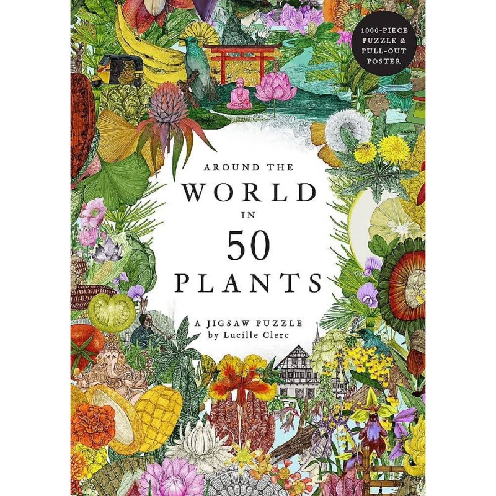 Around The World In 50 Plants - 1000 Piece Jigsaw Puzzle