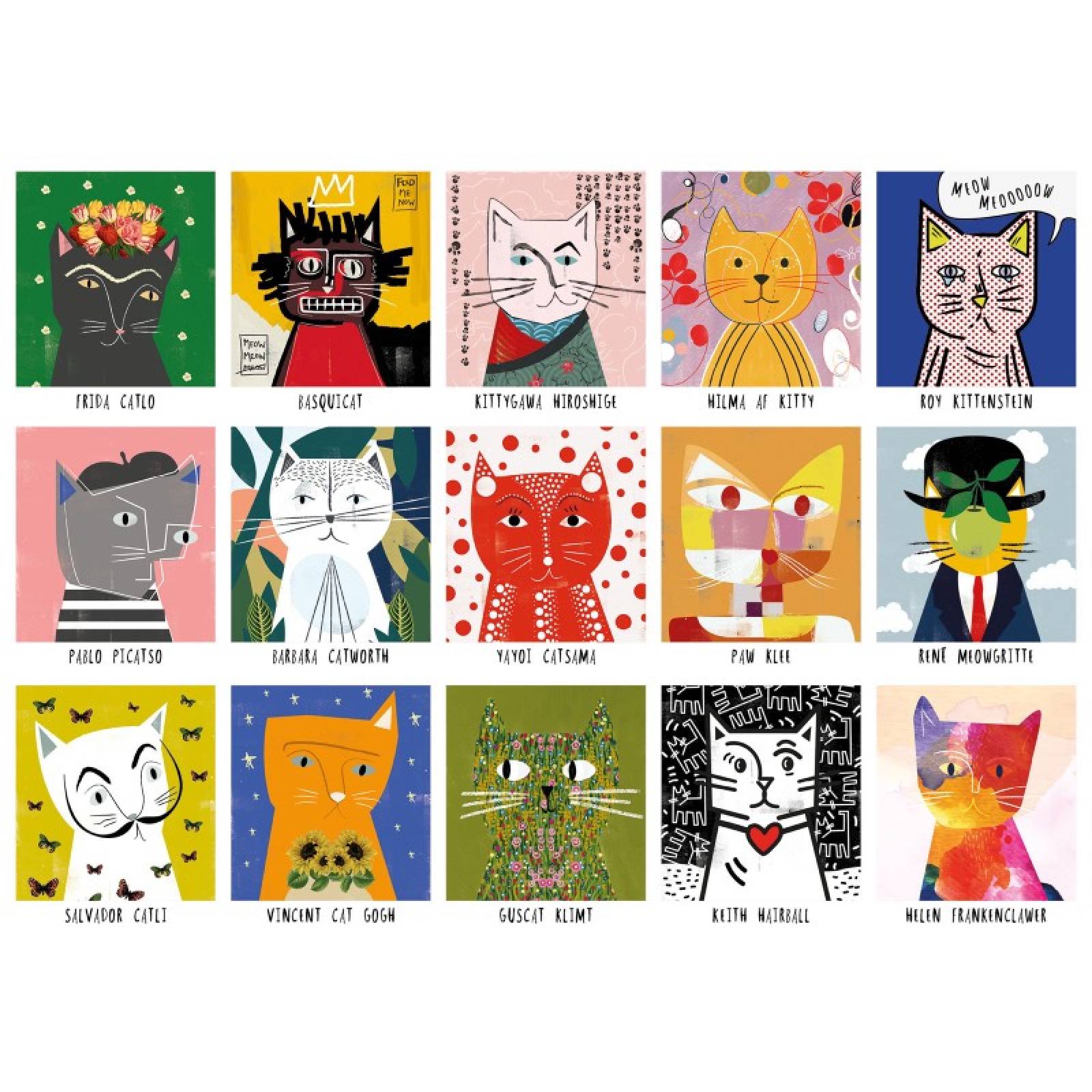 Art Cats - 1000 Piece Jigsaw Puzzle thumbnails