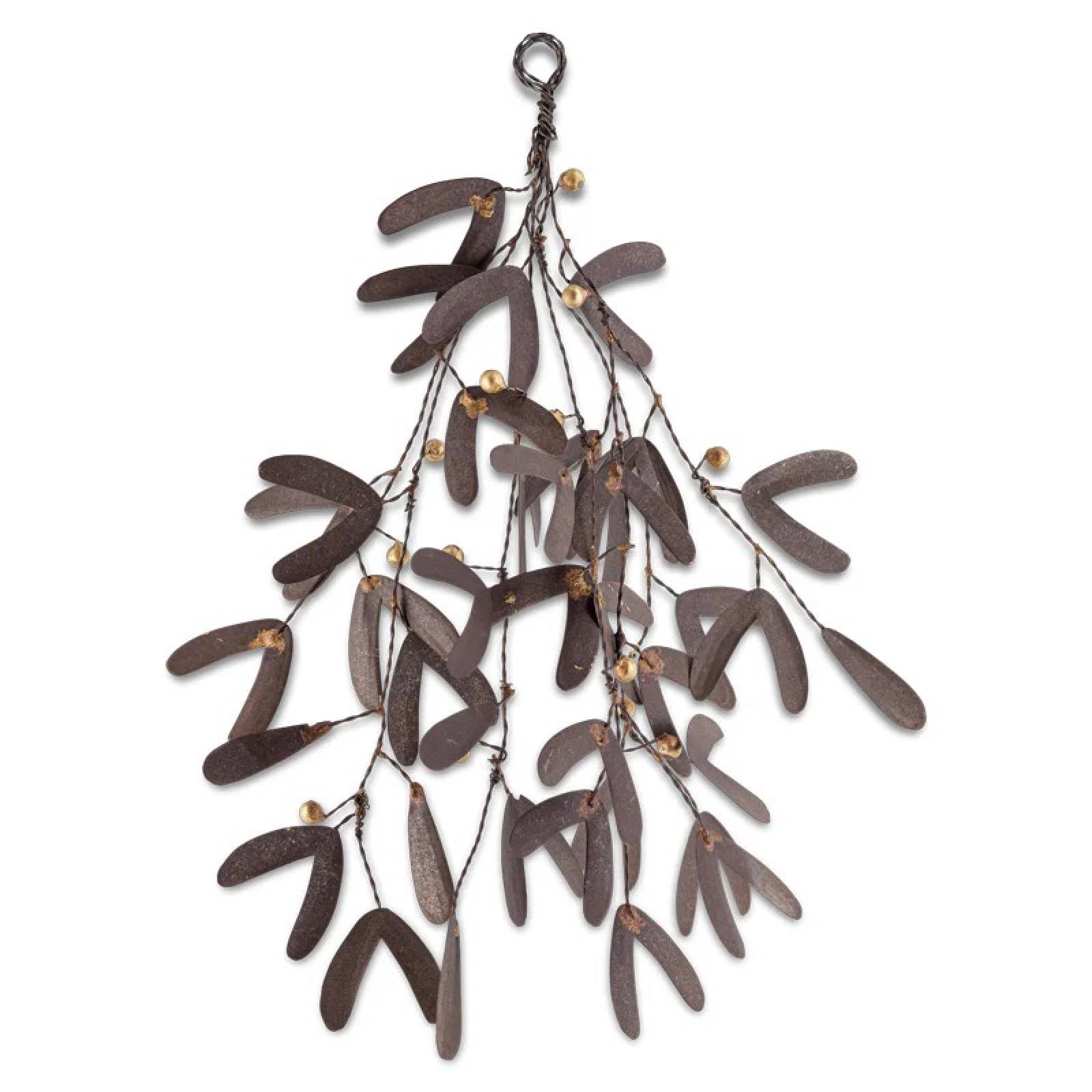 Avni Mistletoe Decoration In Antique Brass