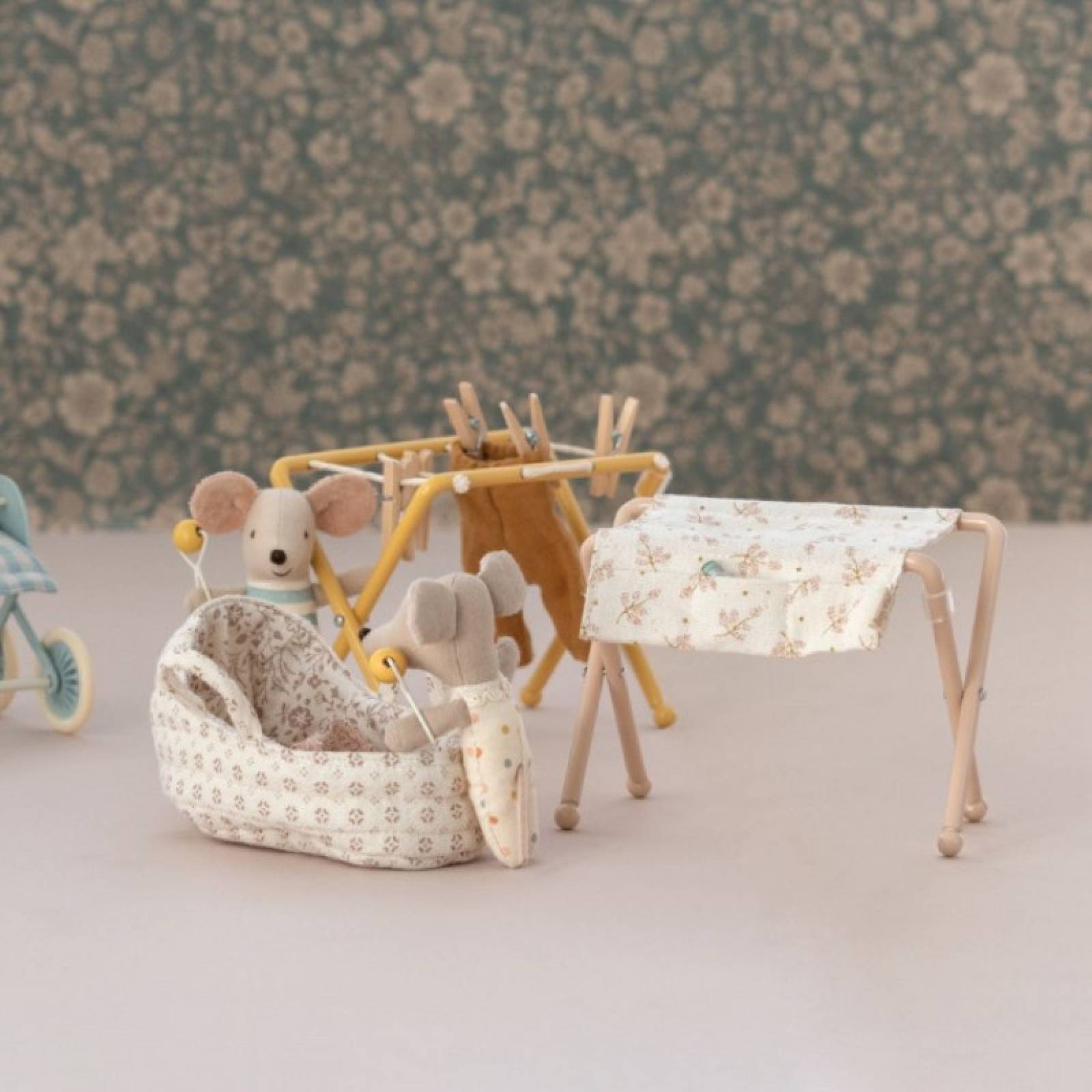 Baby Mouse Nursery Table In Rose By Maileg 3+ thumbnails