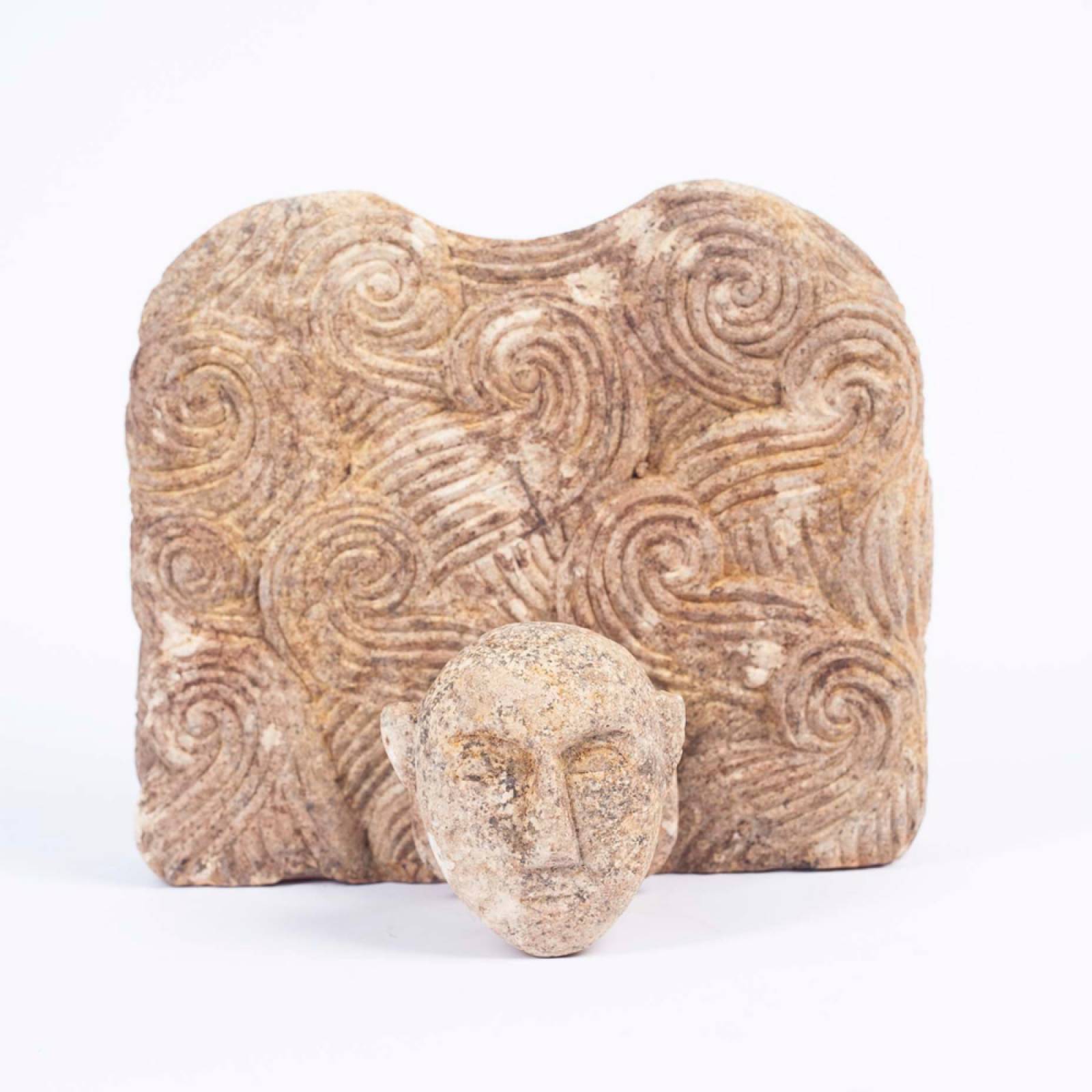 Bactrian Idol Sandstone Sculpture thumbnails