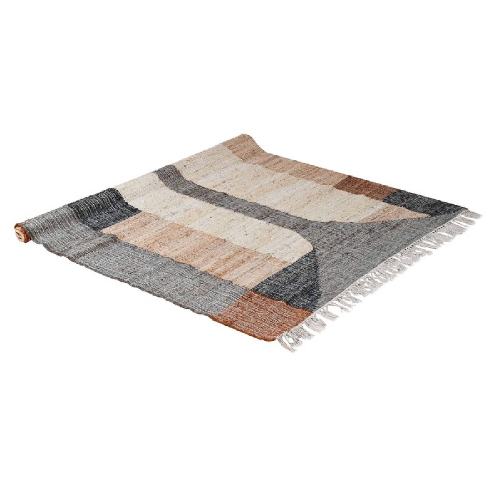 Baia Multi Coloured Jute Cotton Rug 165x224cm