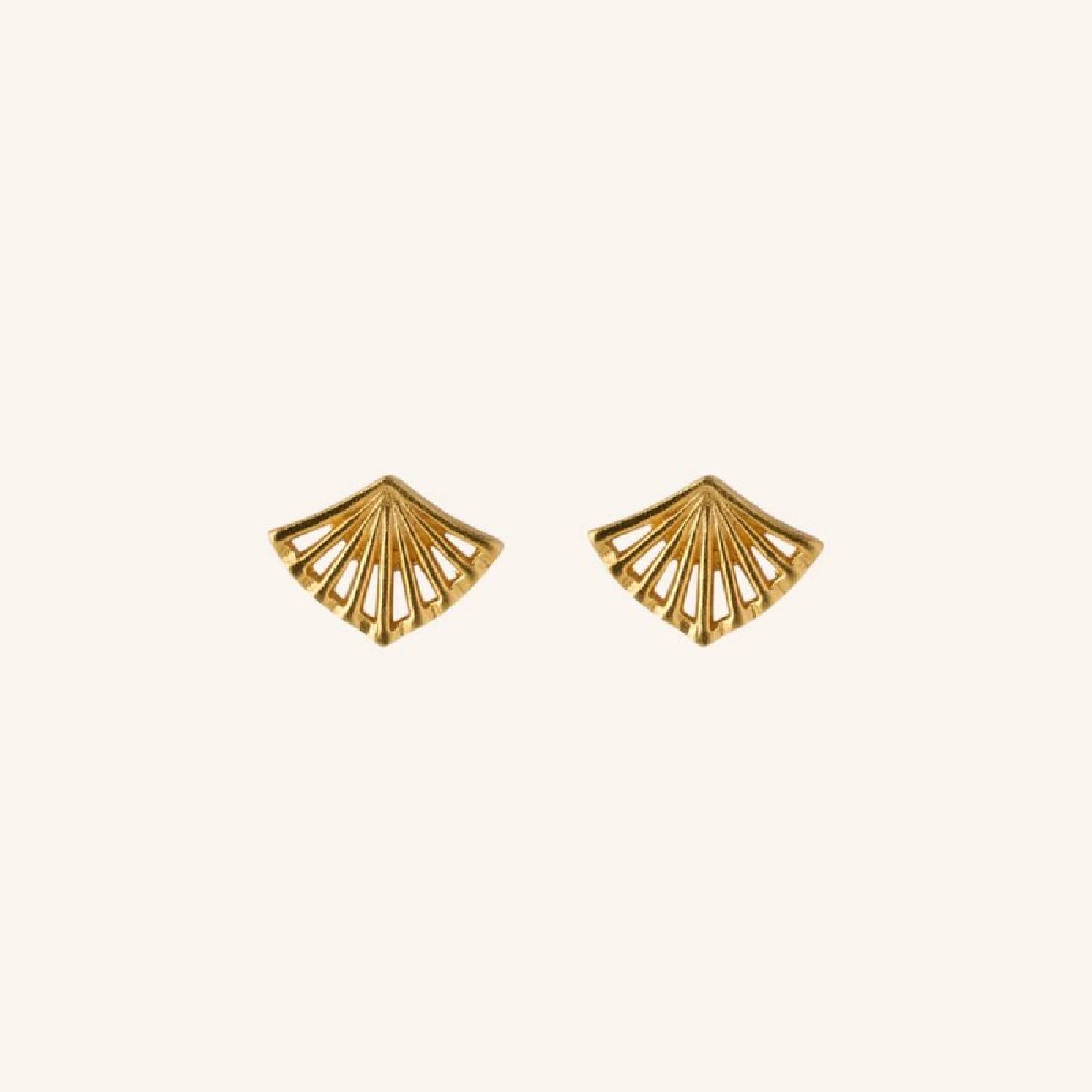 Ballerina Stud Earrings In Gold By Pernille Corydon