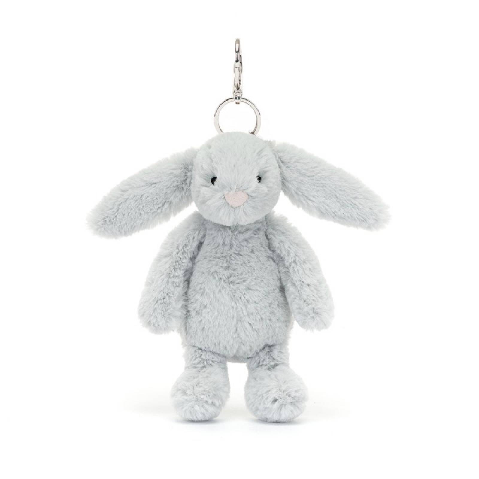 Bashful Bunny In Silver Bag Charm By Jellycat 1+