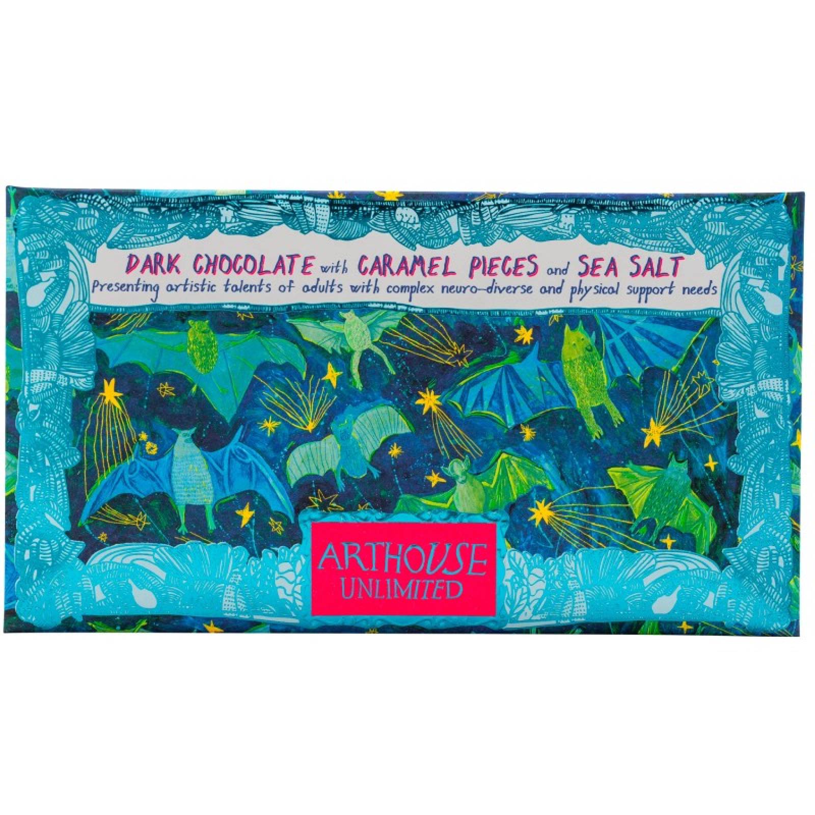 Bats - Dark Chocolate Bar With Caramel & Sea Salt 100g