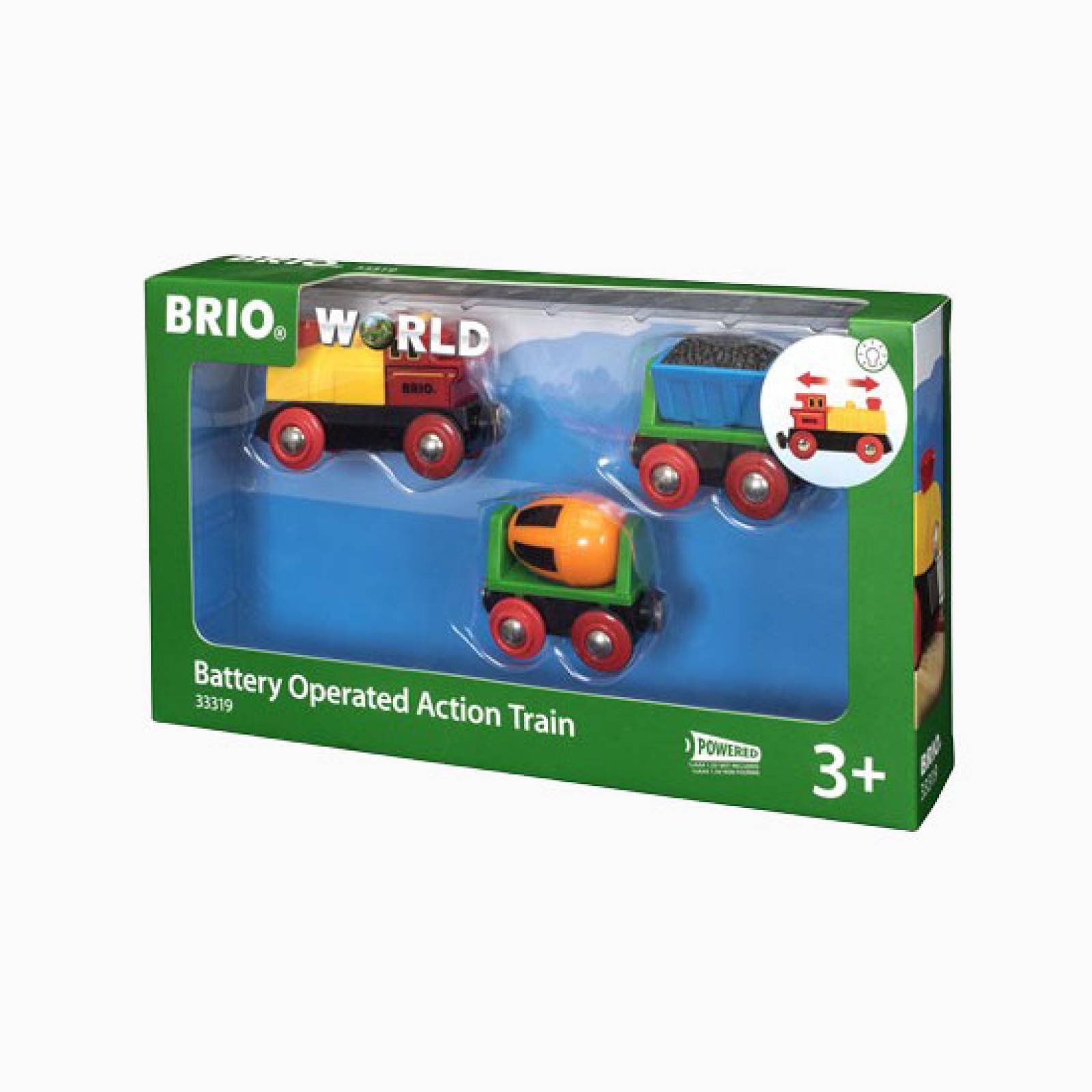 Battery Operated Action Train BRIO Wooden Railway Age 3+ thumbnails
