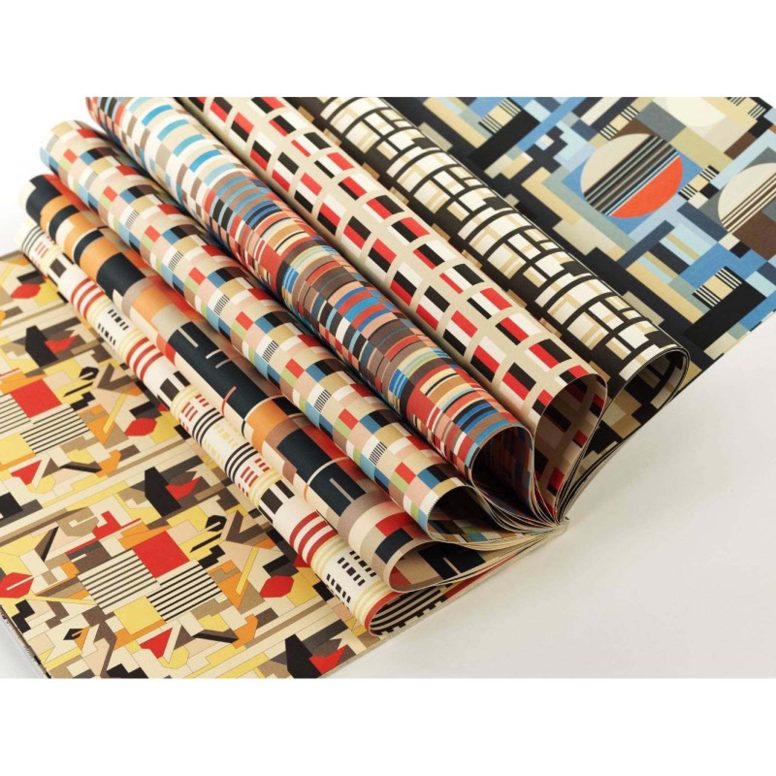 Bauhaus Style Book Of 12 Sheets Of Wrapping Paper thumbnails