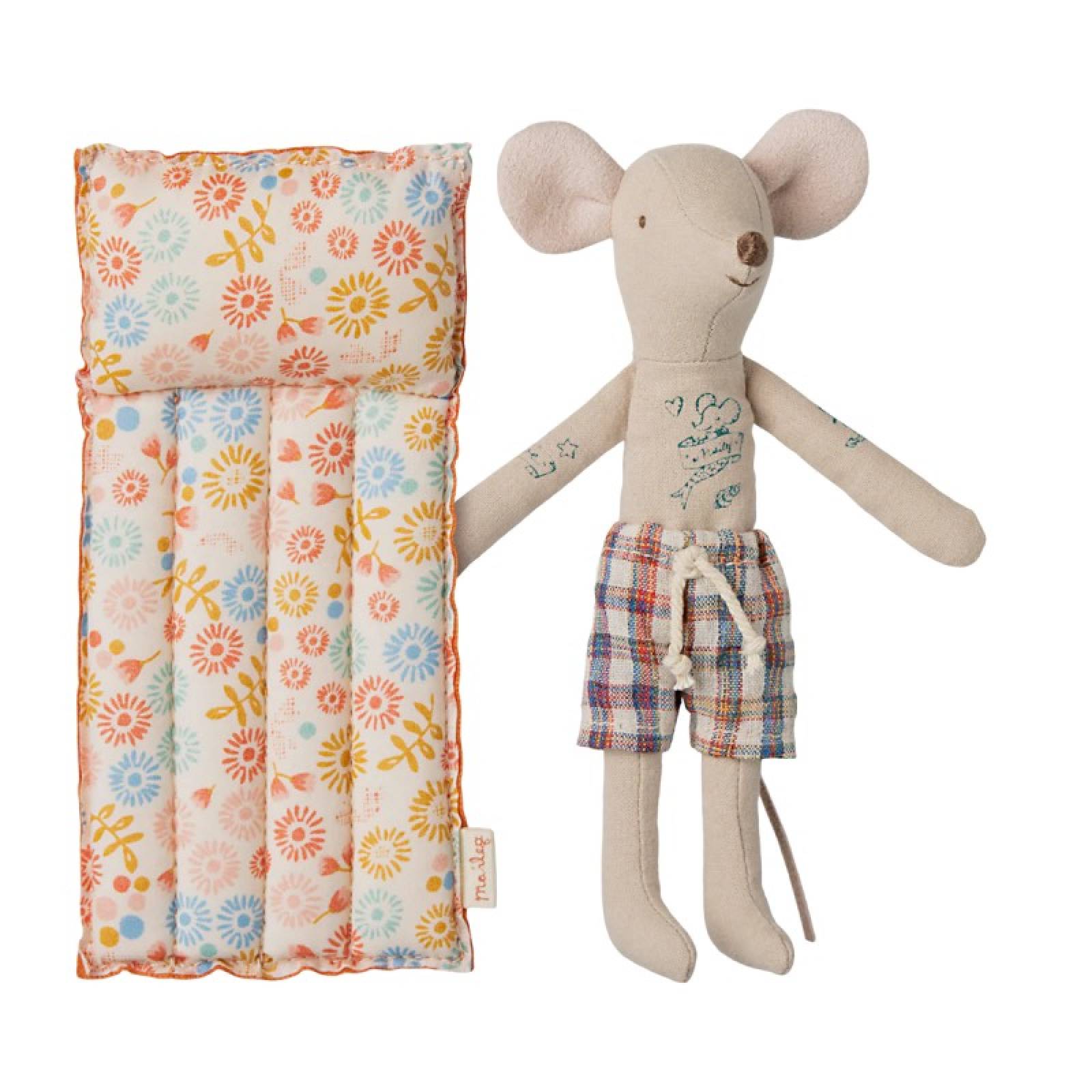 Beach Mouse Dad With Air Mattress By Maileg 3+