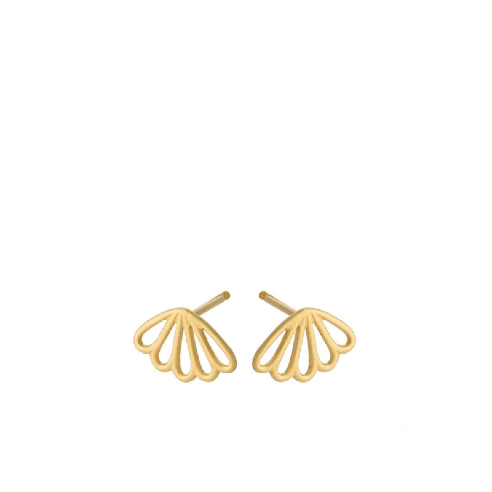 Bellis Stud Earrings In Gold By Pernille Corydon