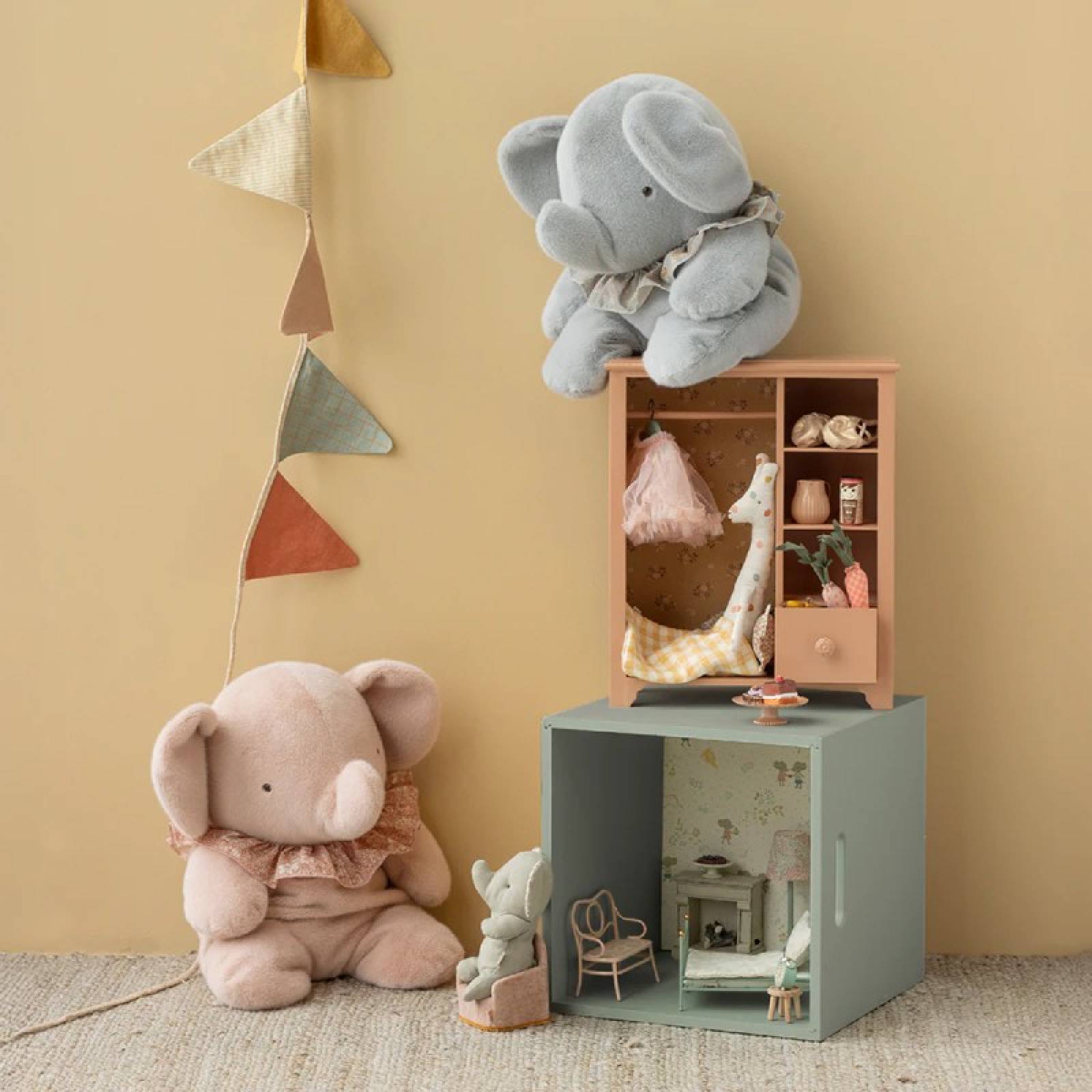 Big Elephant In Powder Soft Toy By Maileg 0+ thumbnails