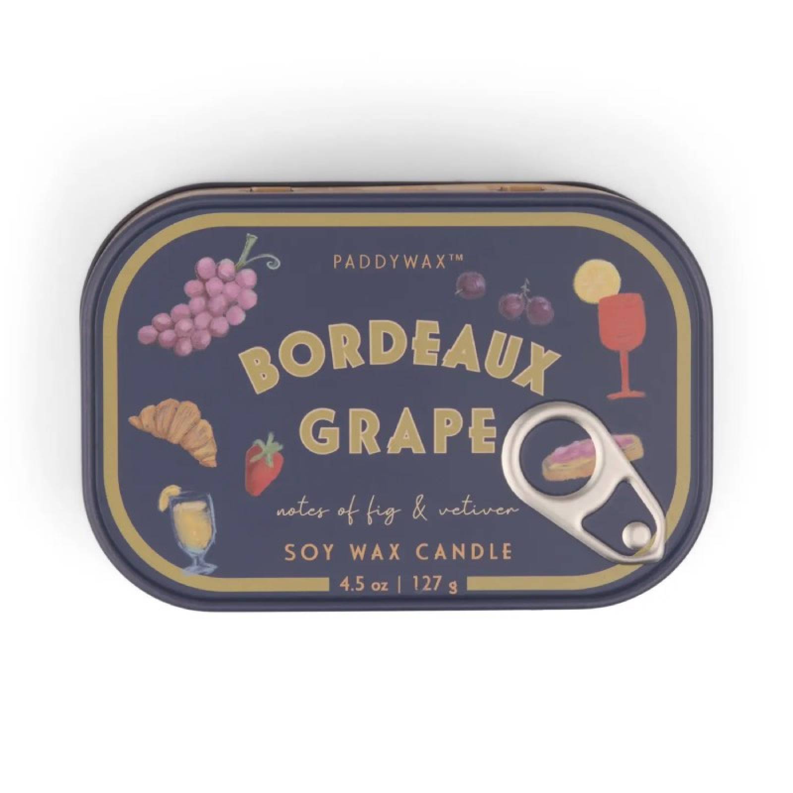 Bistro Candle In A Tin - Bordeaux Grape