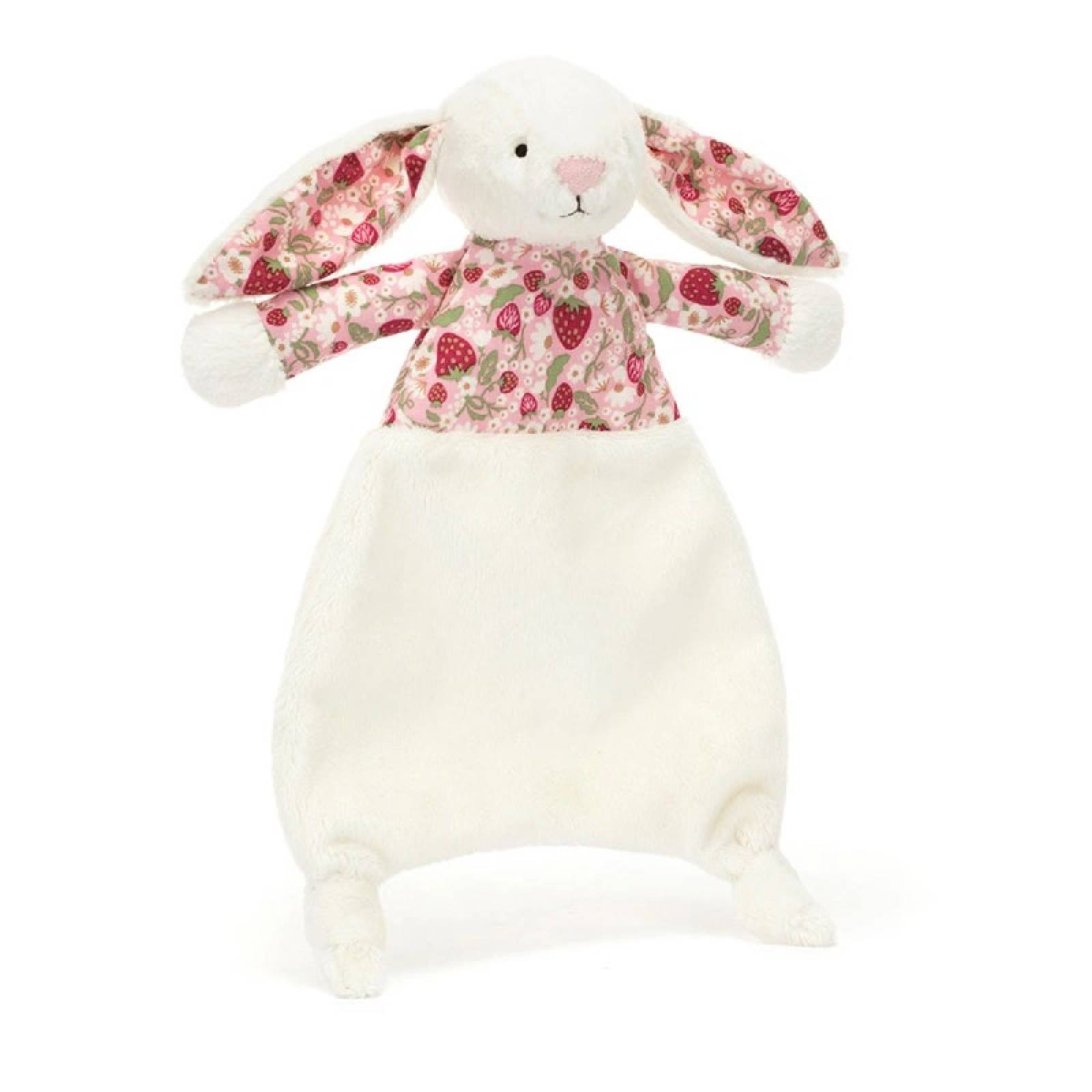 Blossom Cream Bunny 'Berry' Comforter By Jellycat 0+