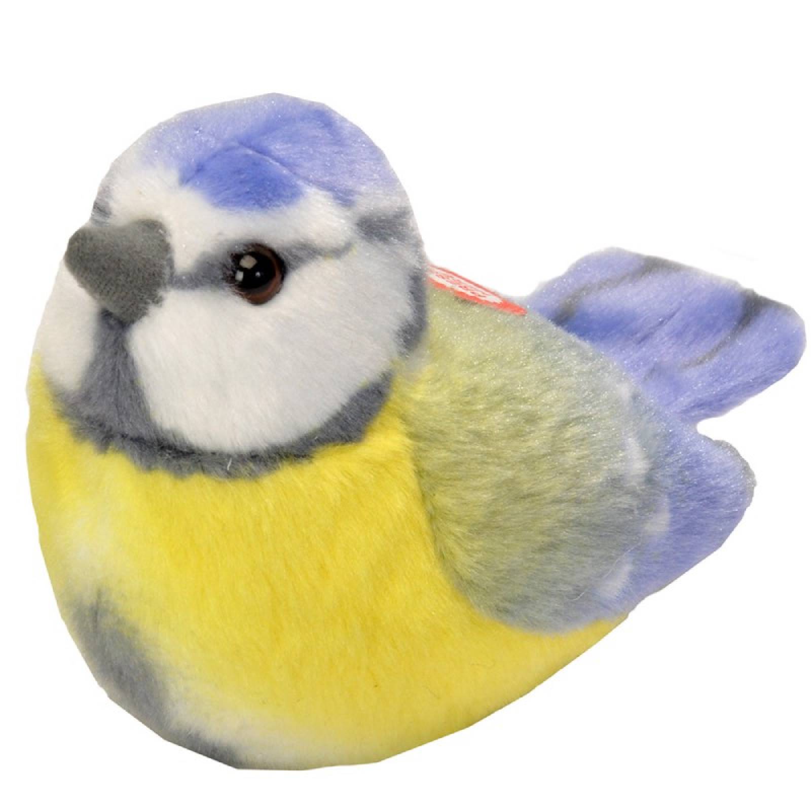 Blue Tit Bird Soft Toy With Sound By RSPB