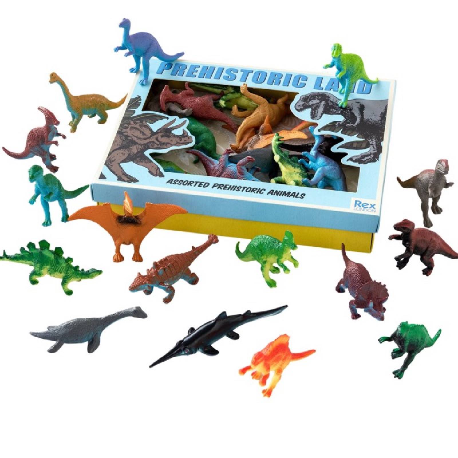 Box Of Assorted Small Dinosaur Figures 3+