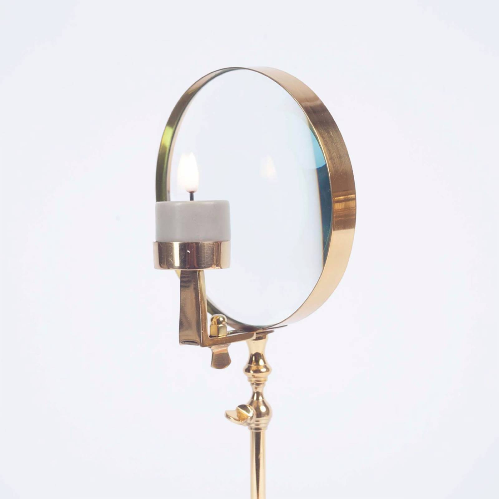 Brass Magnifying Glass With Tealight Holder thumbnails