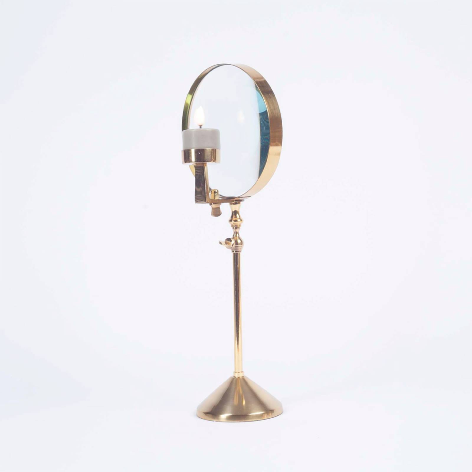 Brass Magnifying Glass With Tealight Holder thumbnails