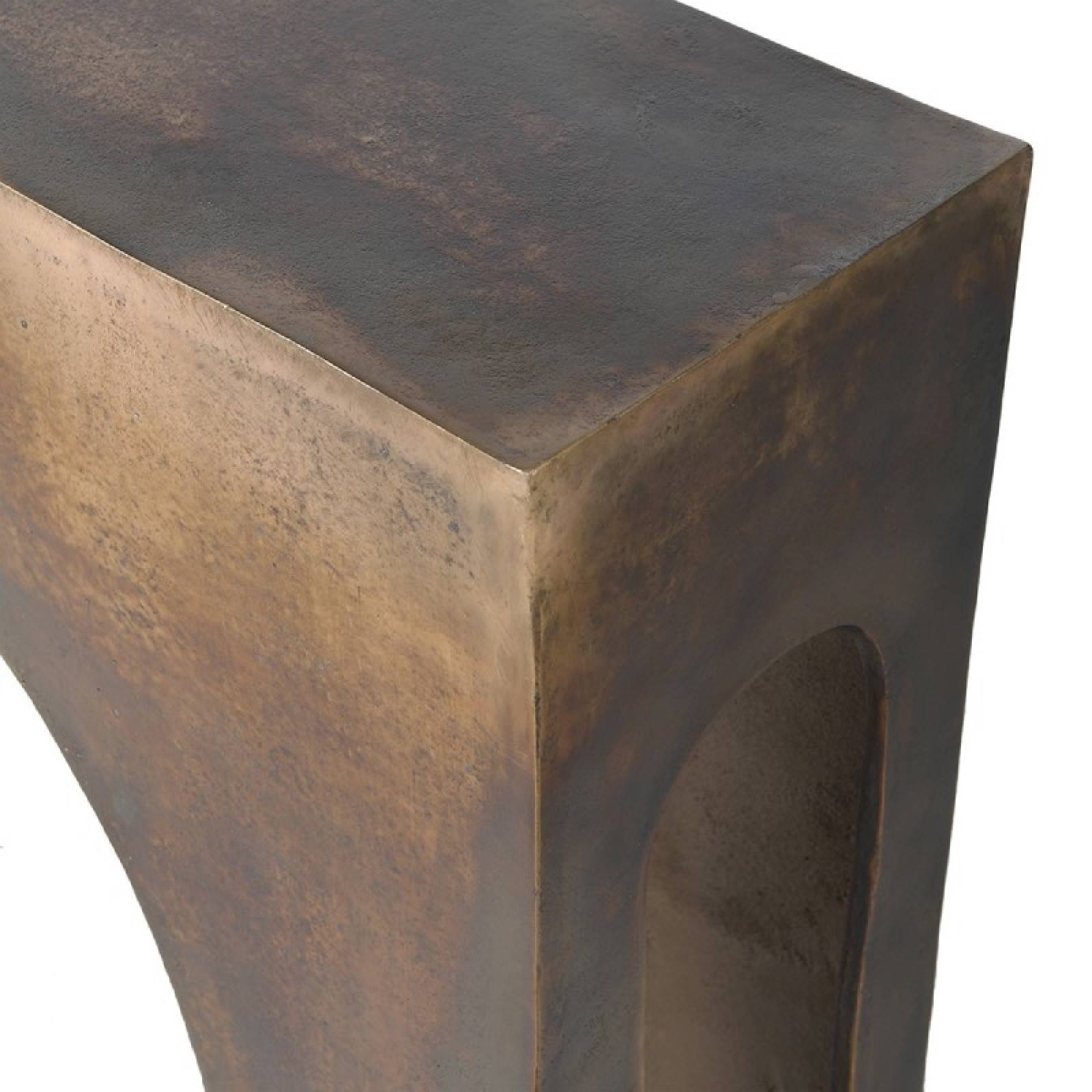 Bronzed Arched Metal Console Table thumbnails