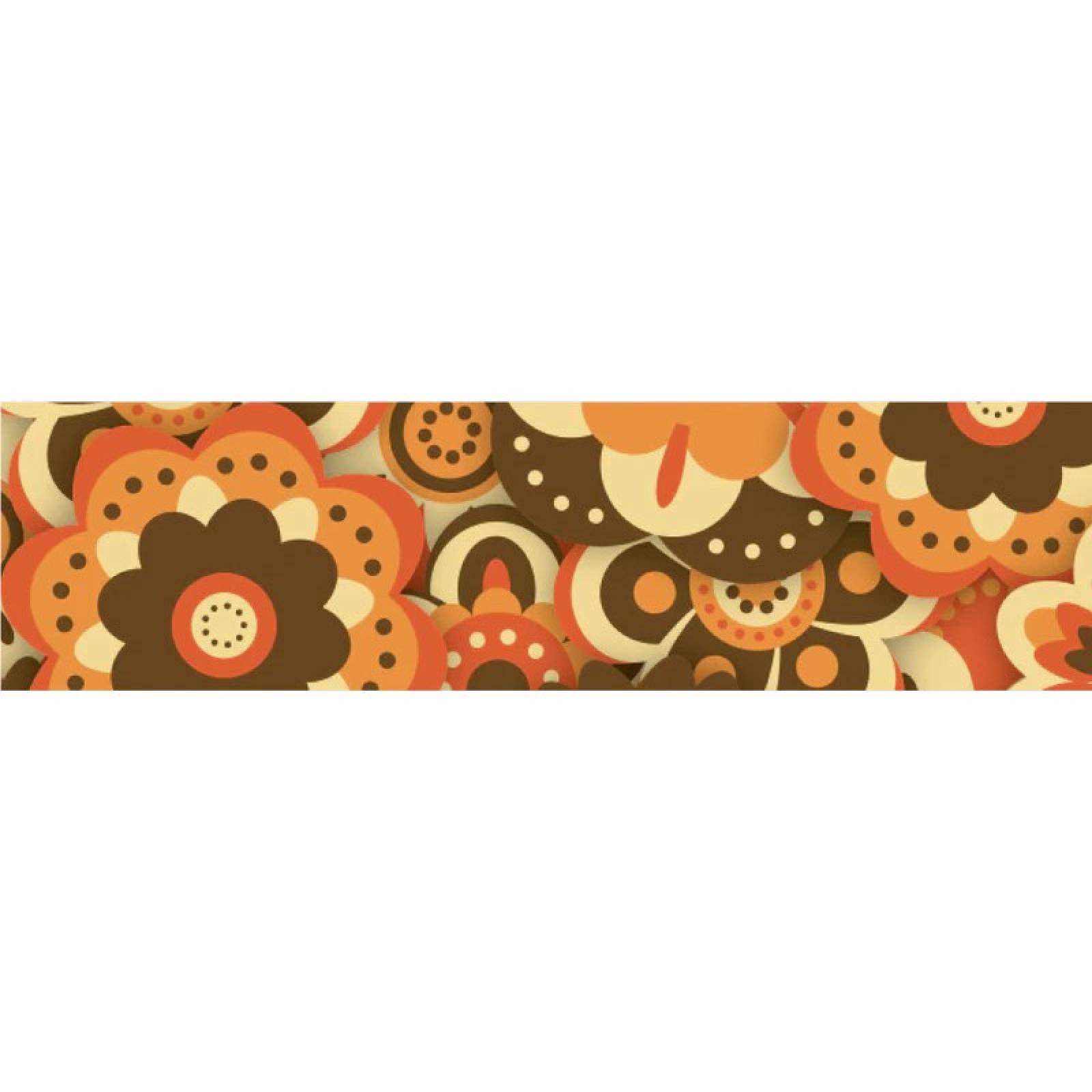 Brown Layered Flowers - Roll Of Washi Masking Tape thumbnails