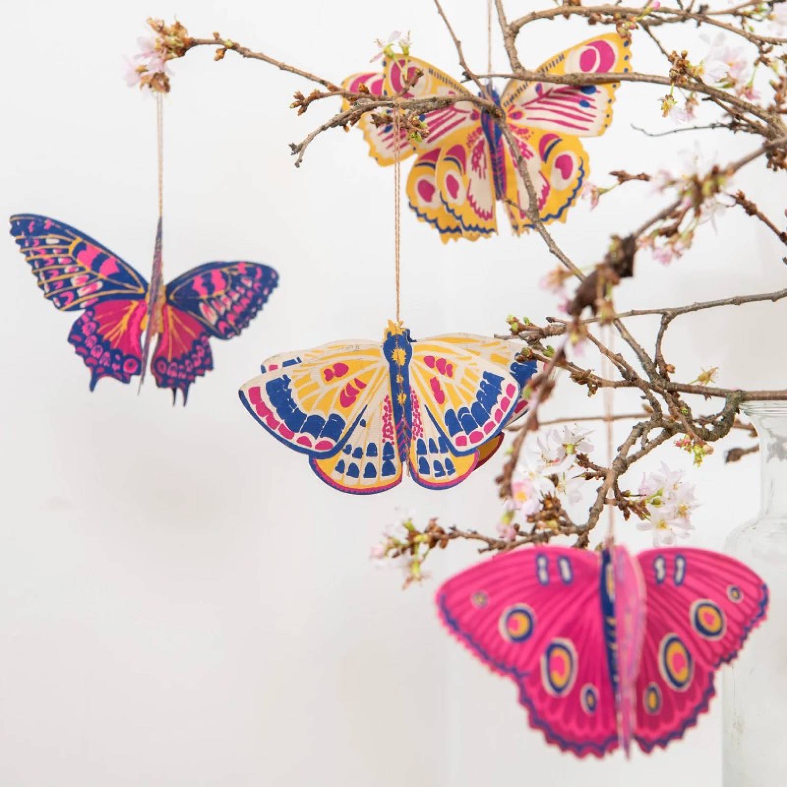 Butterflies - Paper Ornaments Hanging Decorations