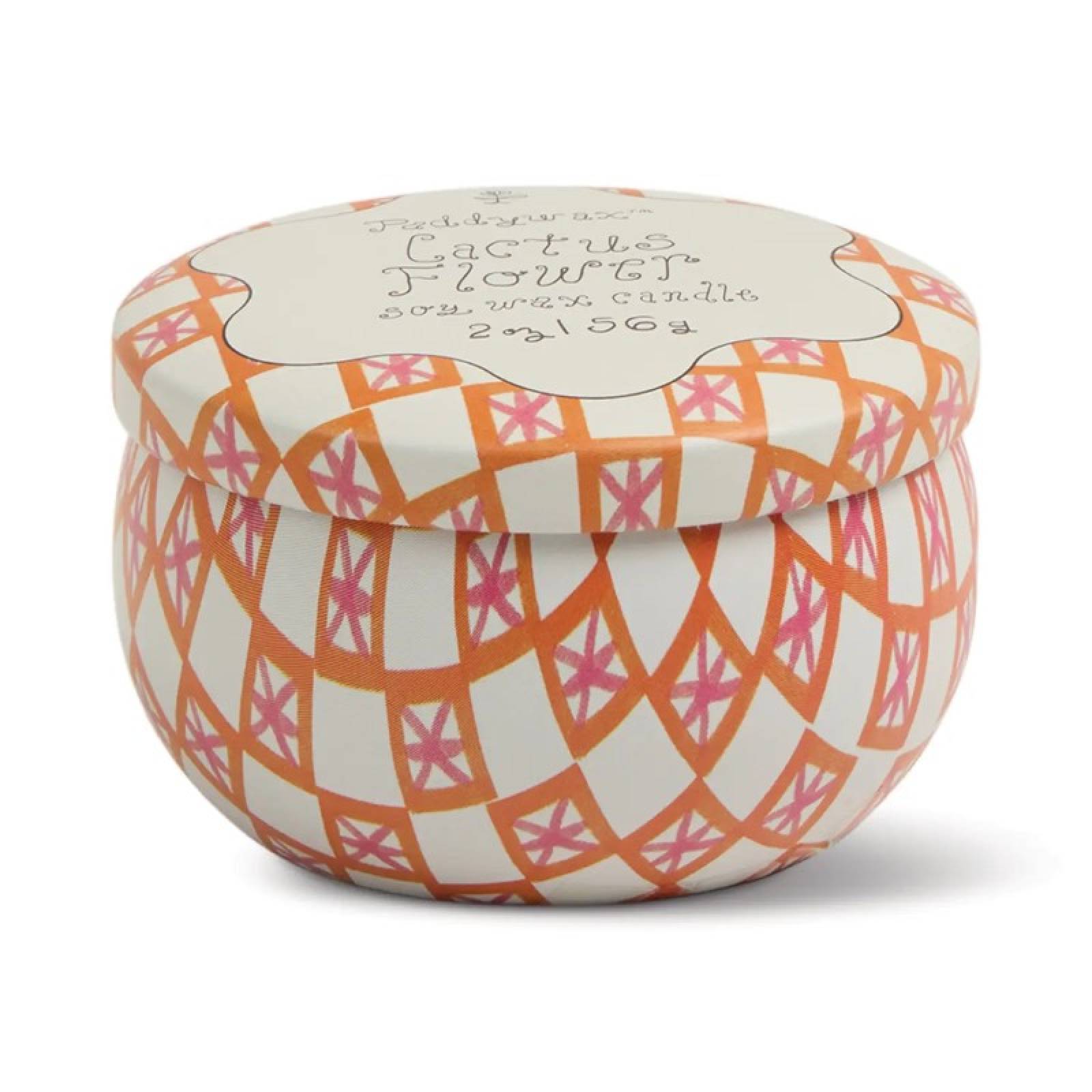 Candle In Round Printed Tin - Cactus Flower 56g thumbnails