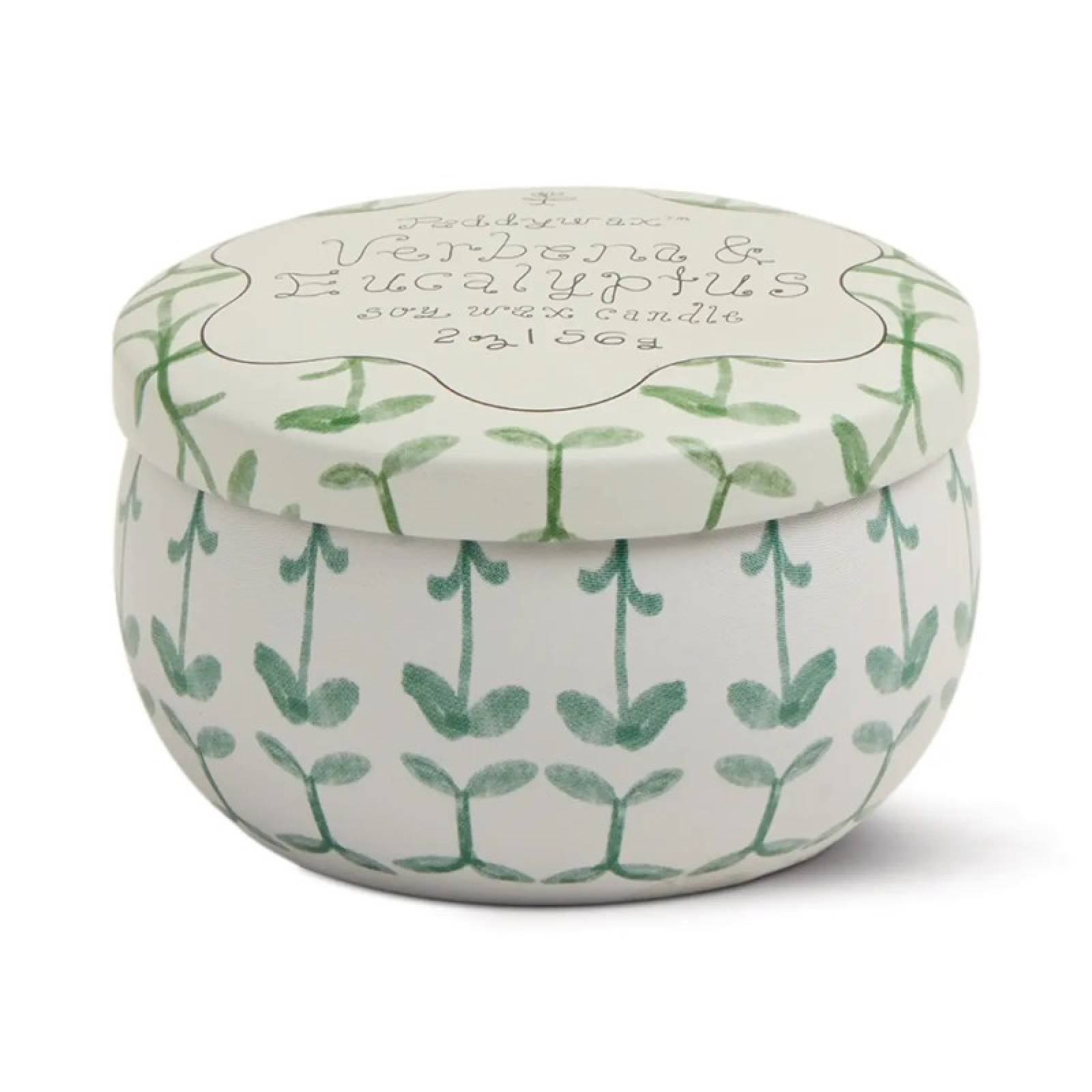 Candle In Round Printed Tin - Verbena & Lemongrass 56g thumbnails