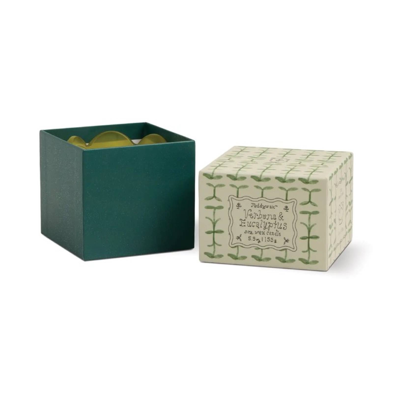 Candle In Tulip Shaped Glass Votive - Verbena & Lemongrass thumbnails