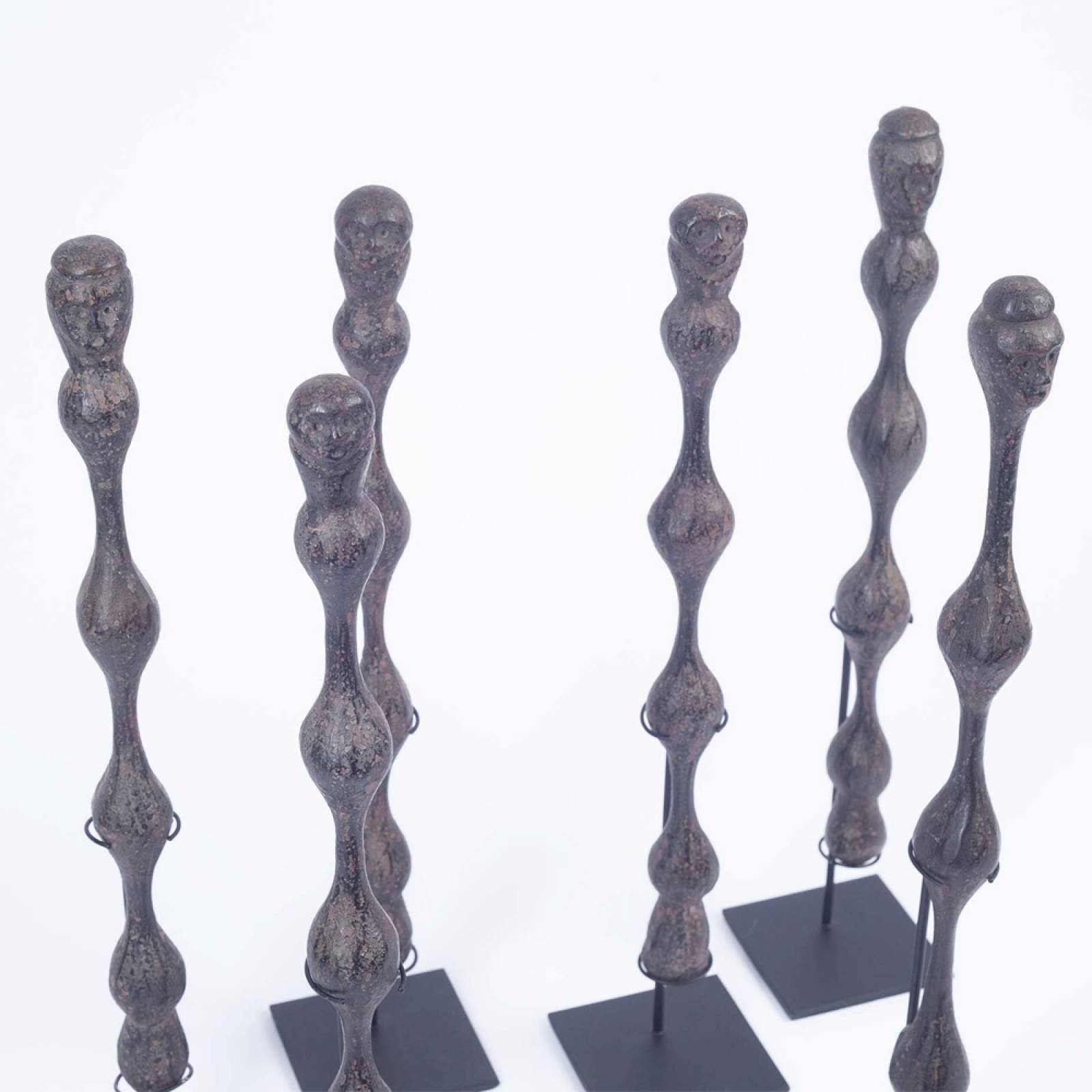 Carved Wooden Wavy Figure Ornament thumbnails