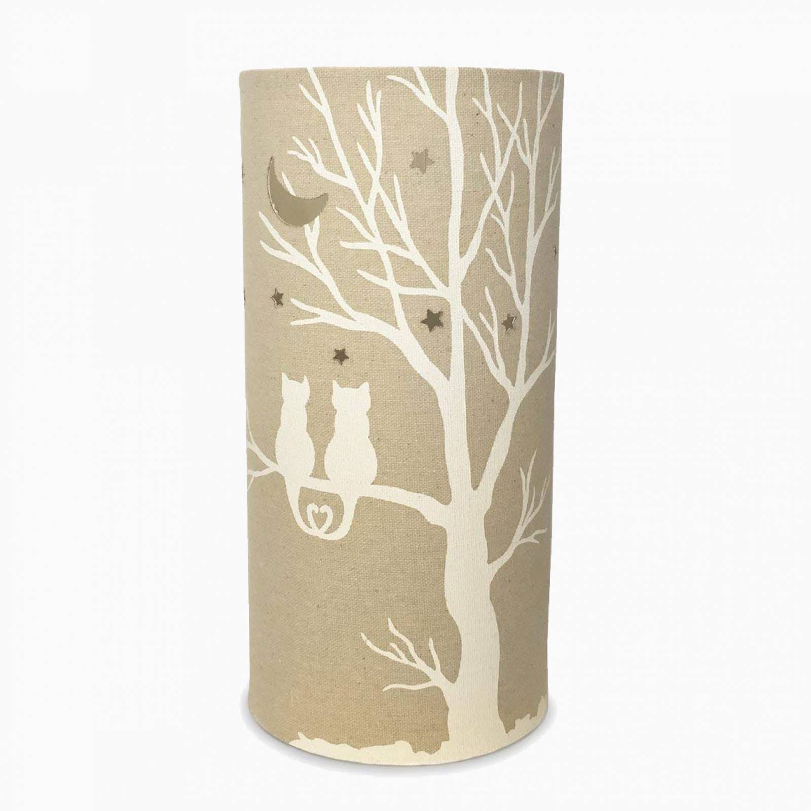 Love Cats - Cylindrical Fabric Lamp