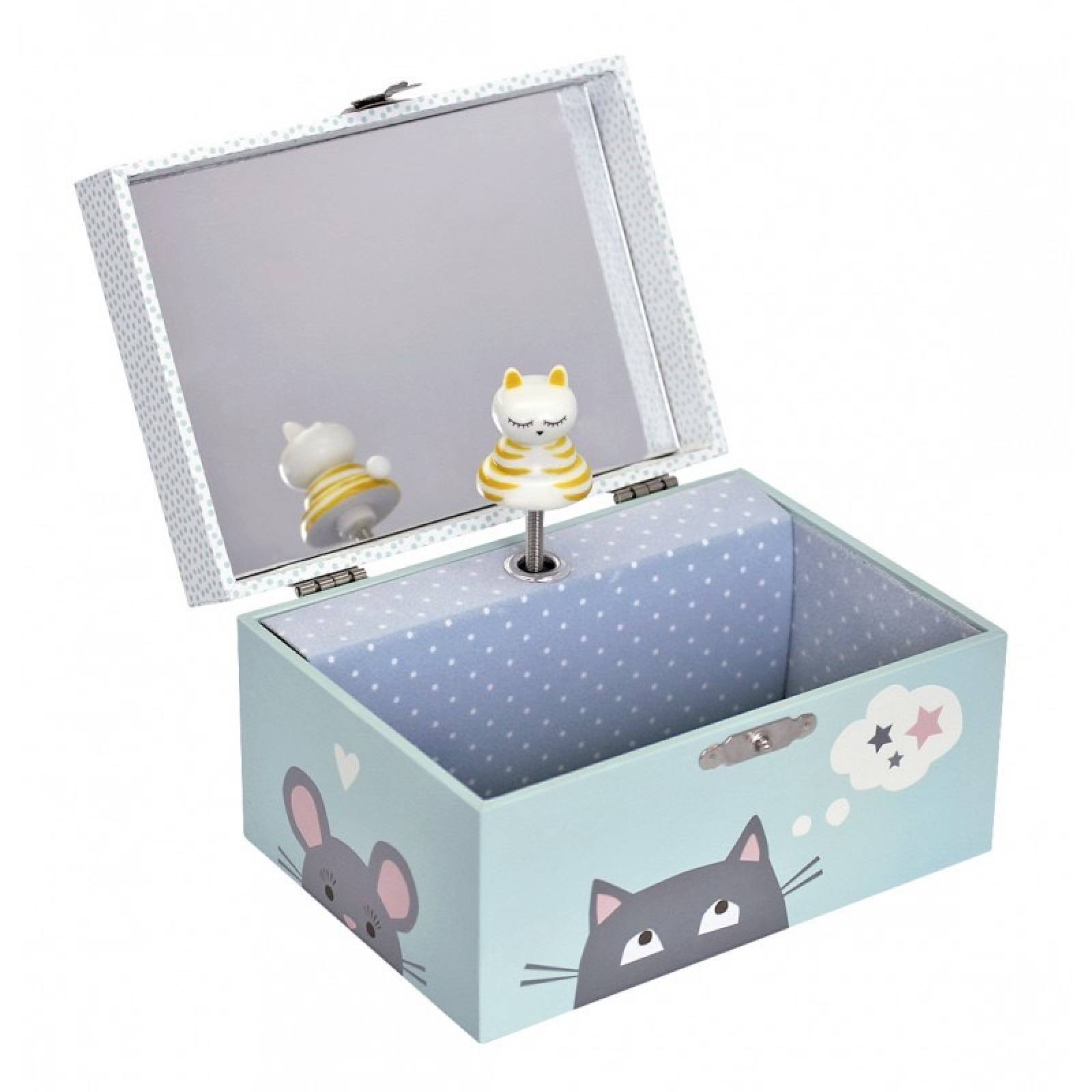 Cats Musical Jewellery Box With Drawer 3+ thumbnails