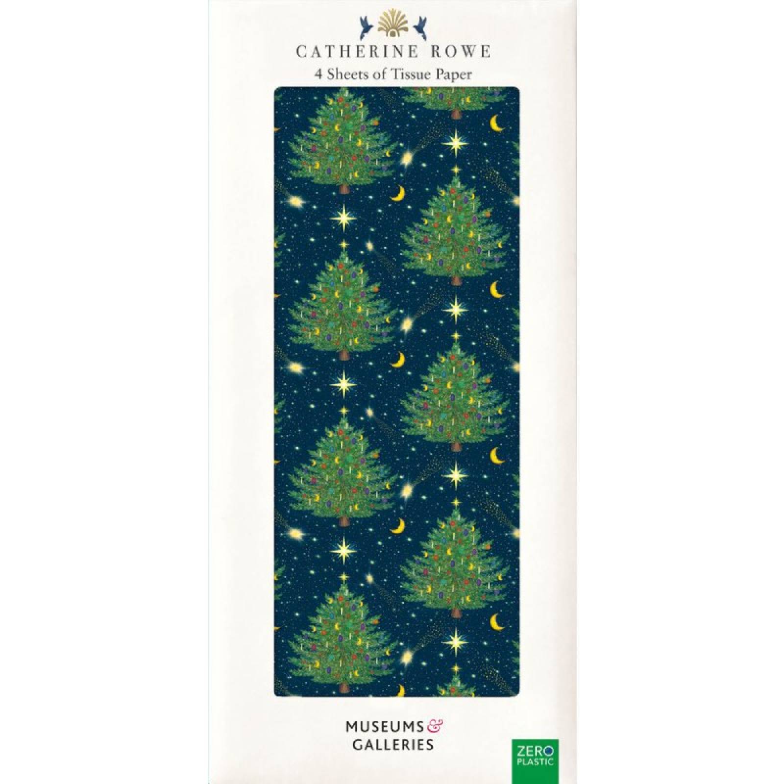 Celestial Christmas Trees - Pack Of Tissue Paper