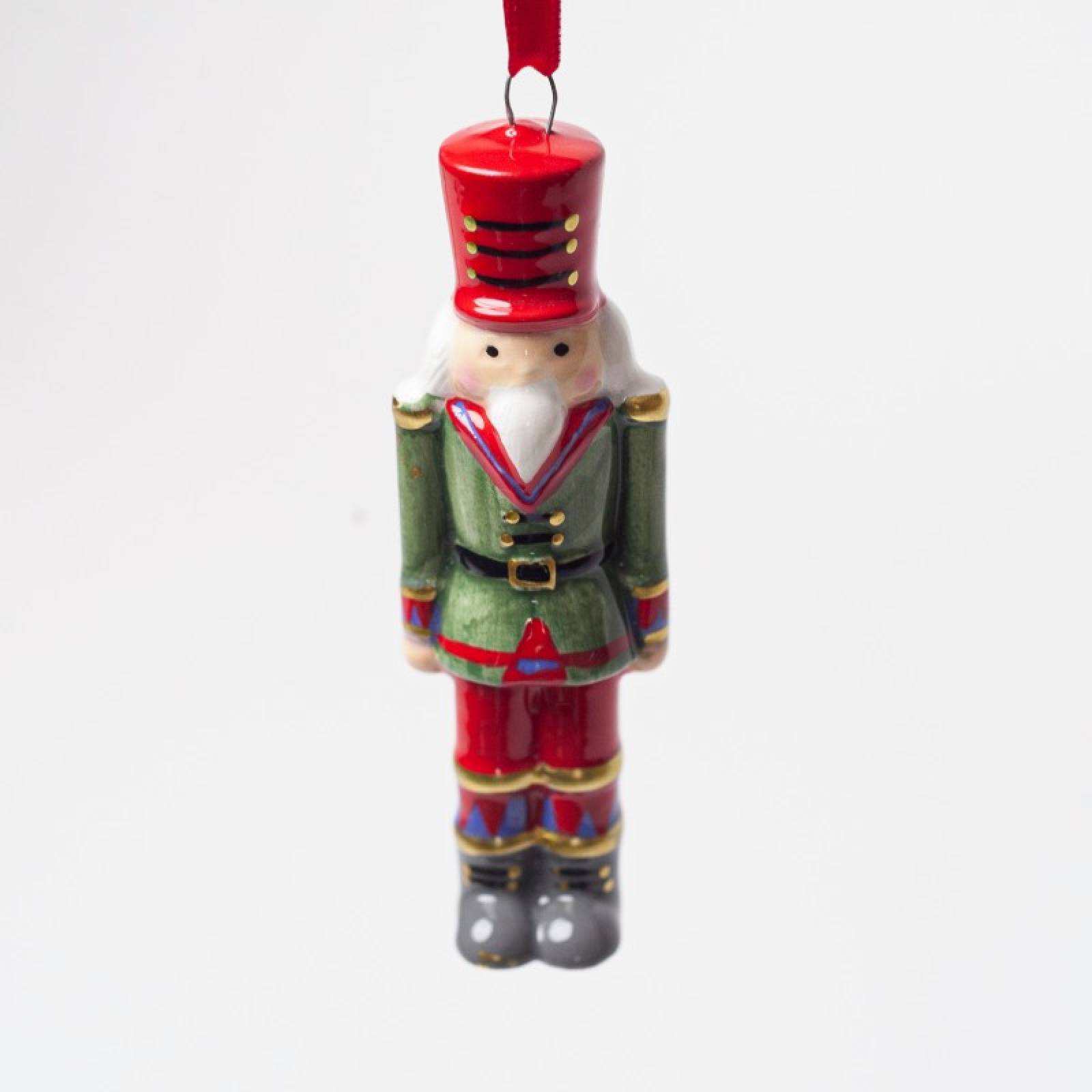 Ceramic Nutcracker Hanging Christmas Decoration