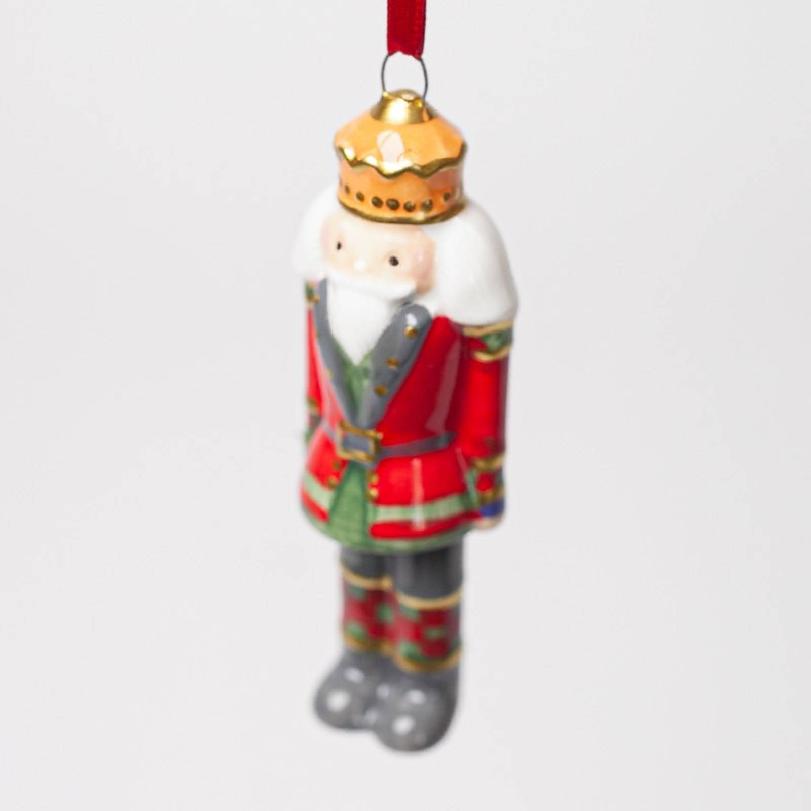 Ceramic Nutcracker Hanging Christmas Decoration thumbnails