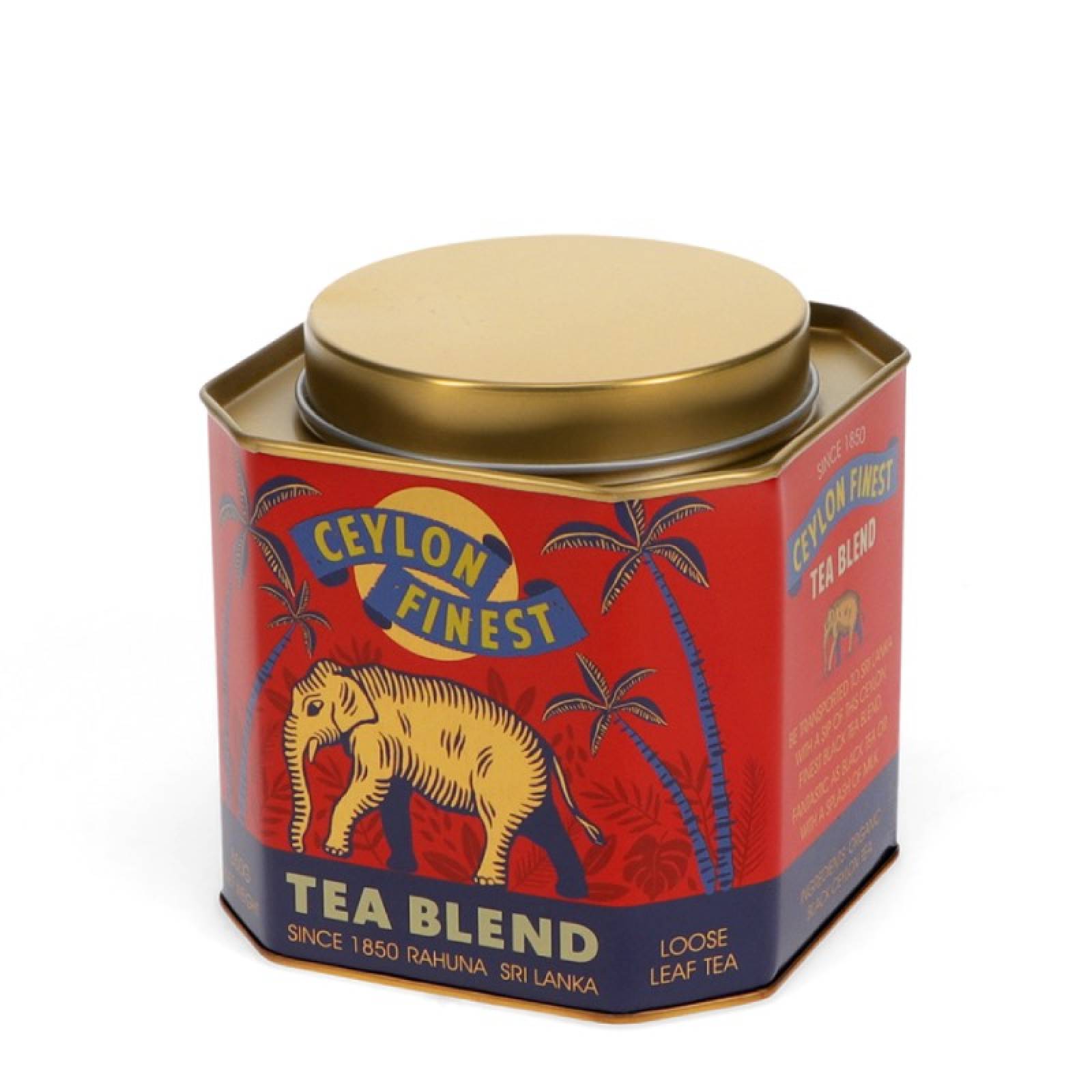 Ceylon Finest Metal Tea Caddy