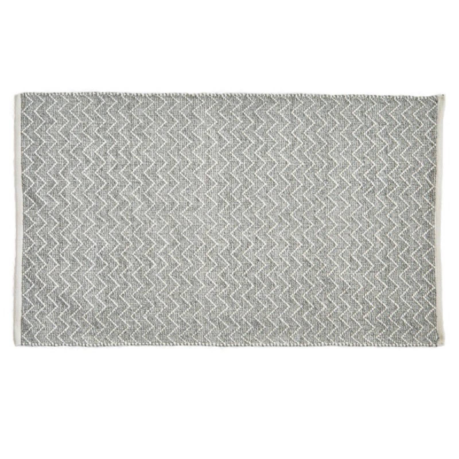 Chenille In Dove Grey 90x60cm Recycled Bottle Rug thumbnails