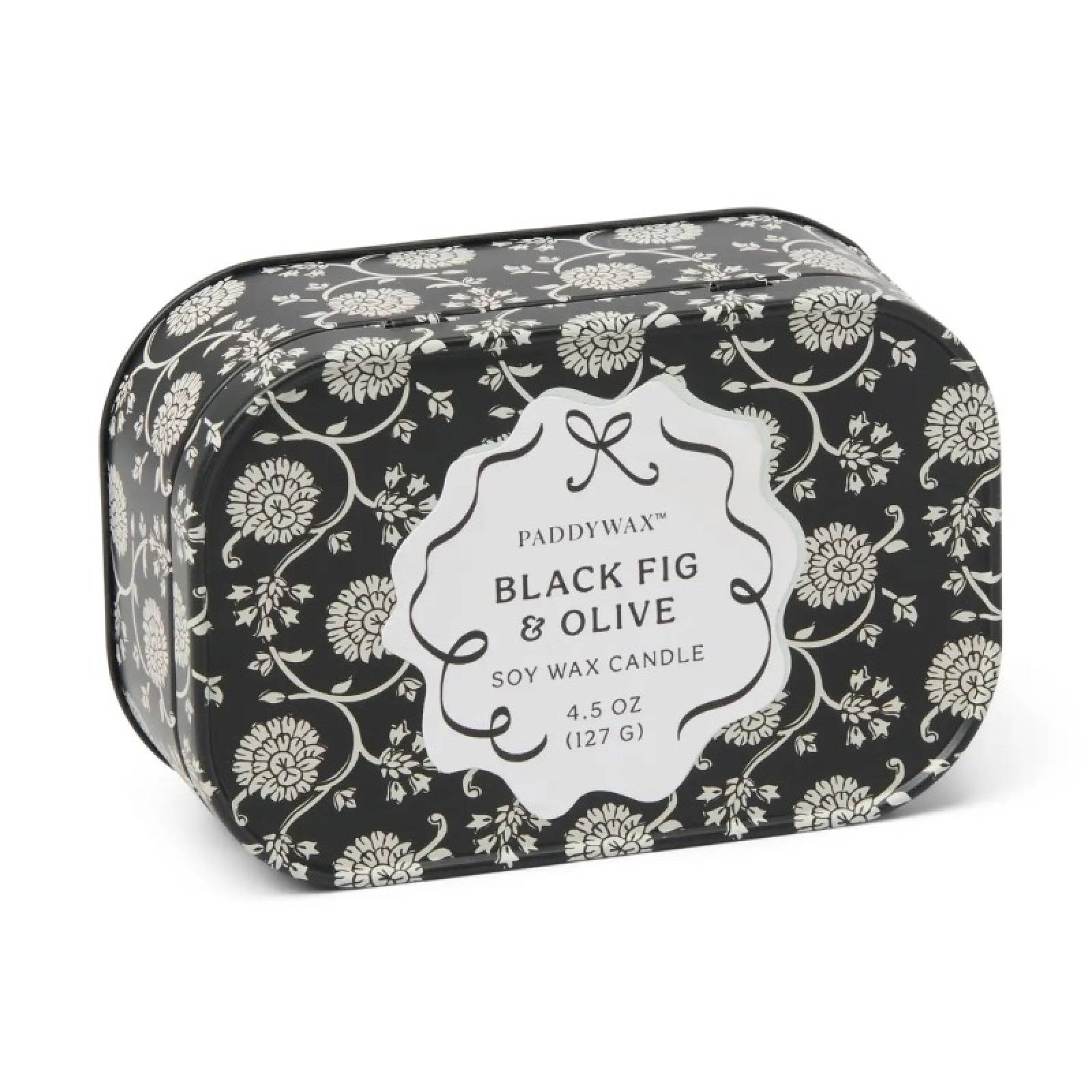 Cherie Candle In A Tin - Black Fig & Olive