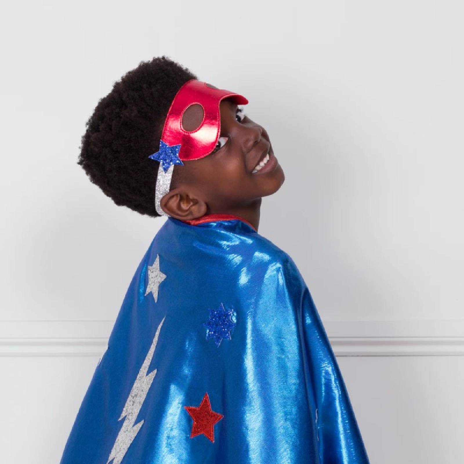 Children's Blue Superhero Fancy Dress Costume 3-6yrs thumbnails