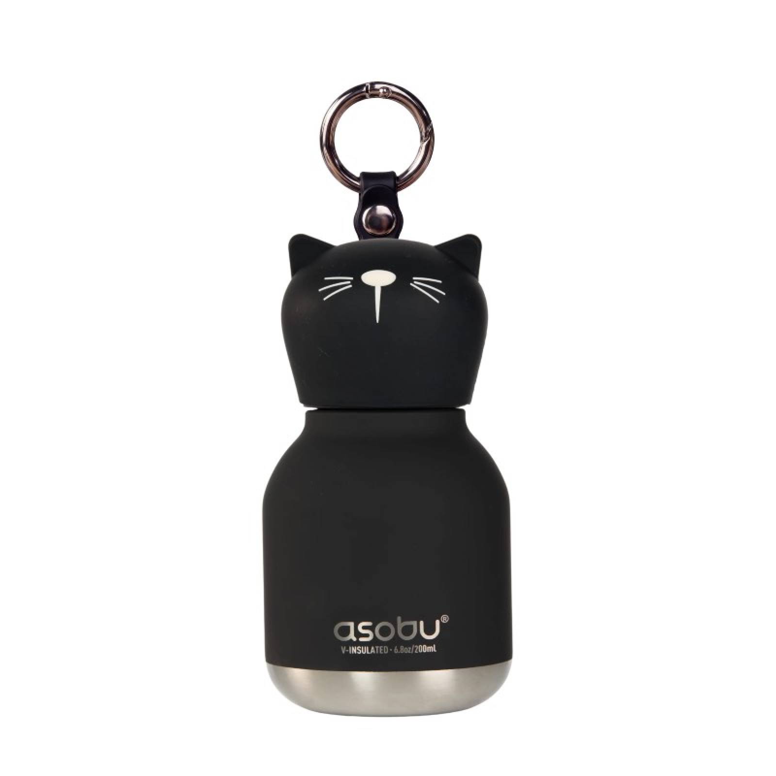 Children's Mini Water Bottle - Black Cat