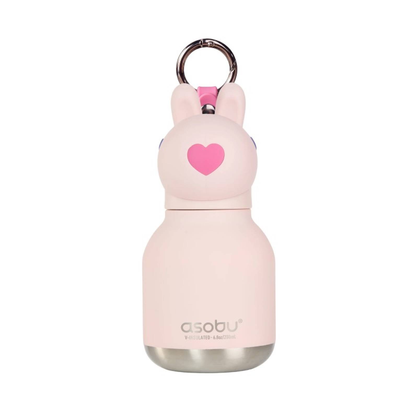 Children's Mini Water Bottle - Pink Bunny Rabbit