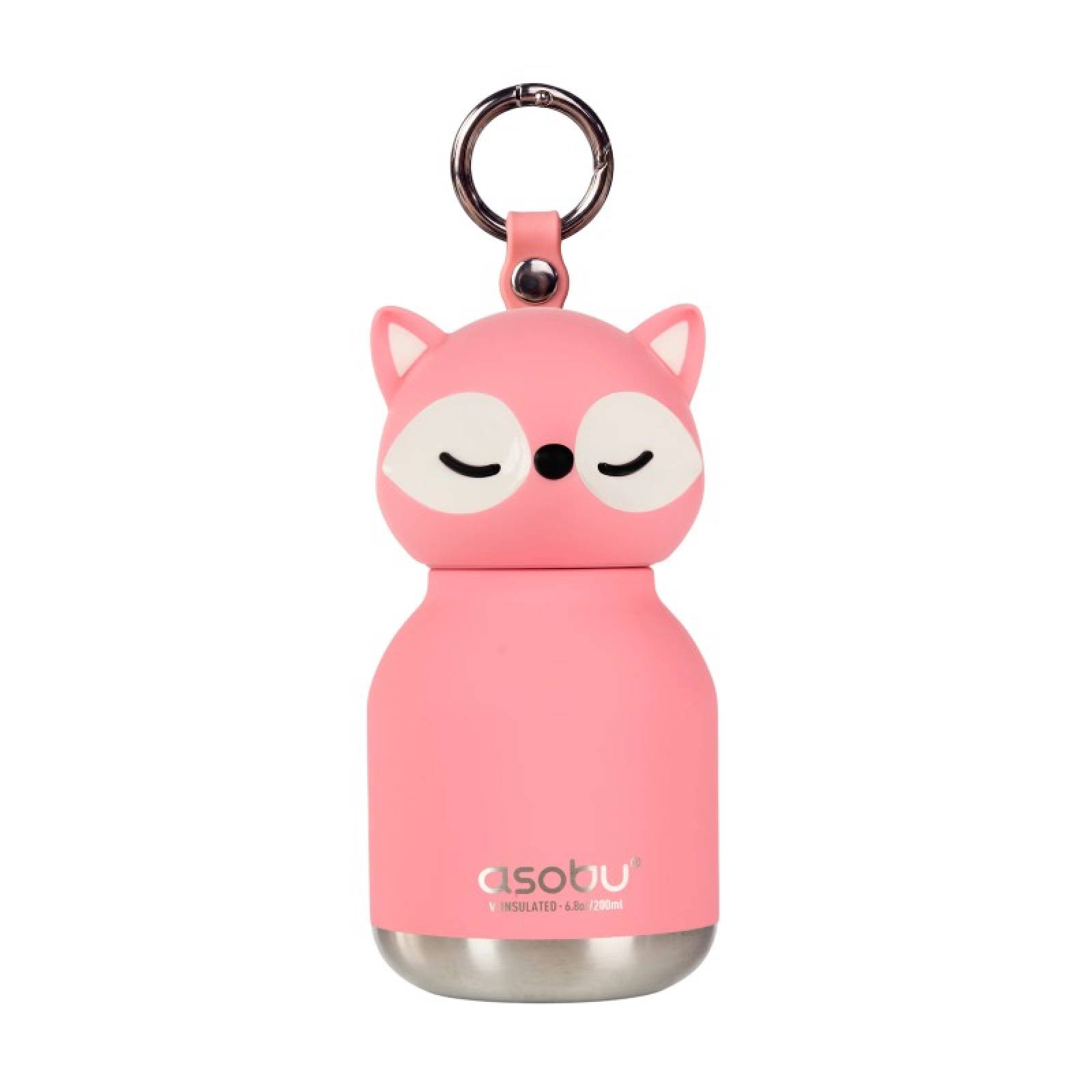 Children's Mini Water Bottle - Pink Fox