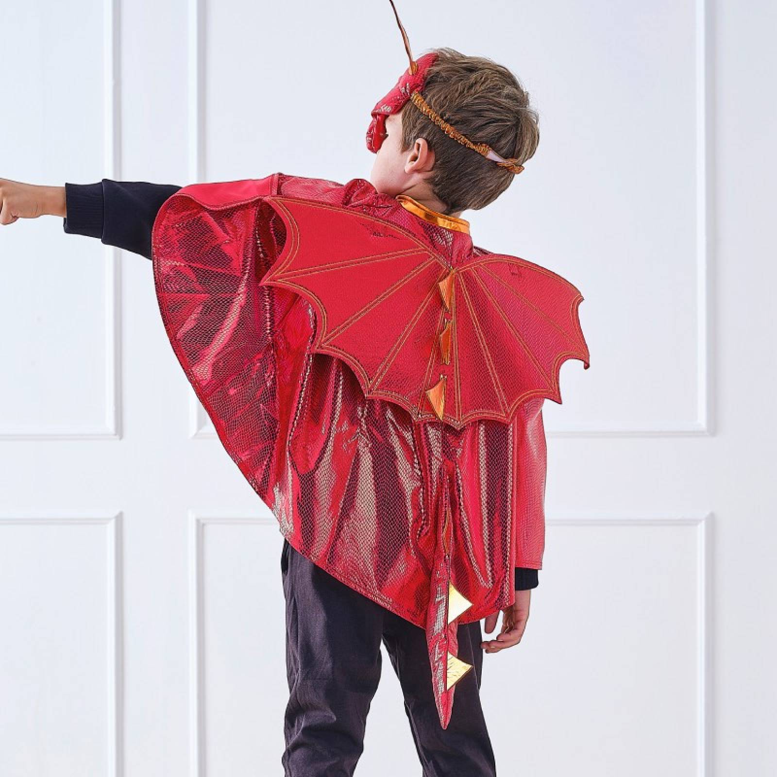 Children's Red Dragon Costume Cape thumbnails