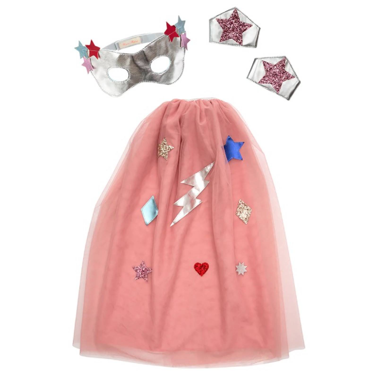 Children's Pink Superhero Fancy Dress Costume 3-6 thumbnails