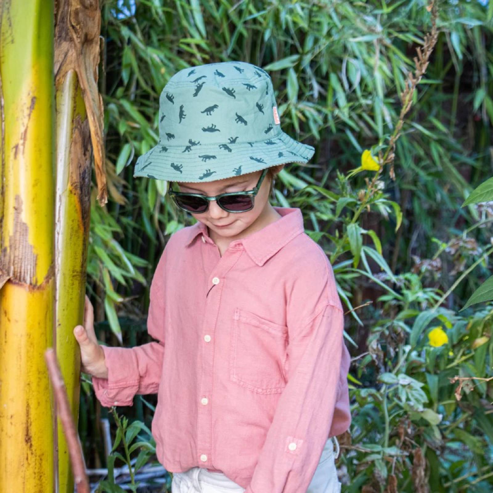 Children's T-Rex Reversible Sun Hat 3-6yrs thumbnails