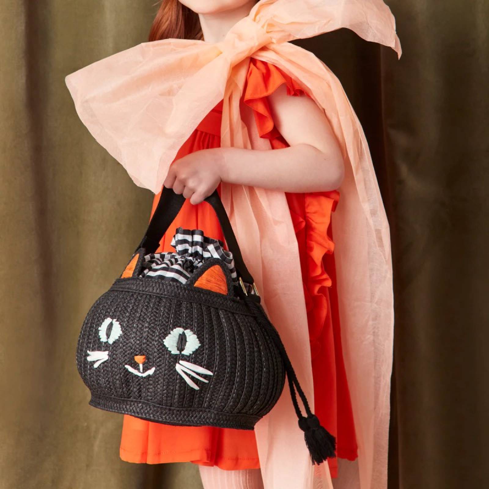 Children's Trick Or Treat Cat Basket Bag 4+ thumbnails