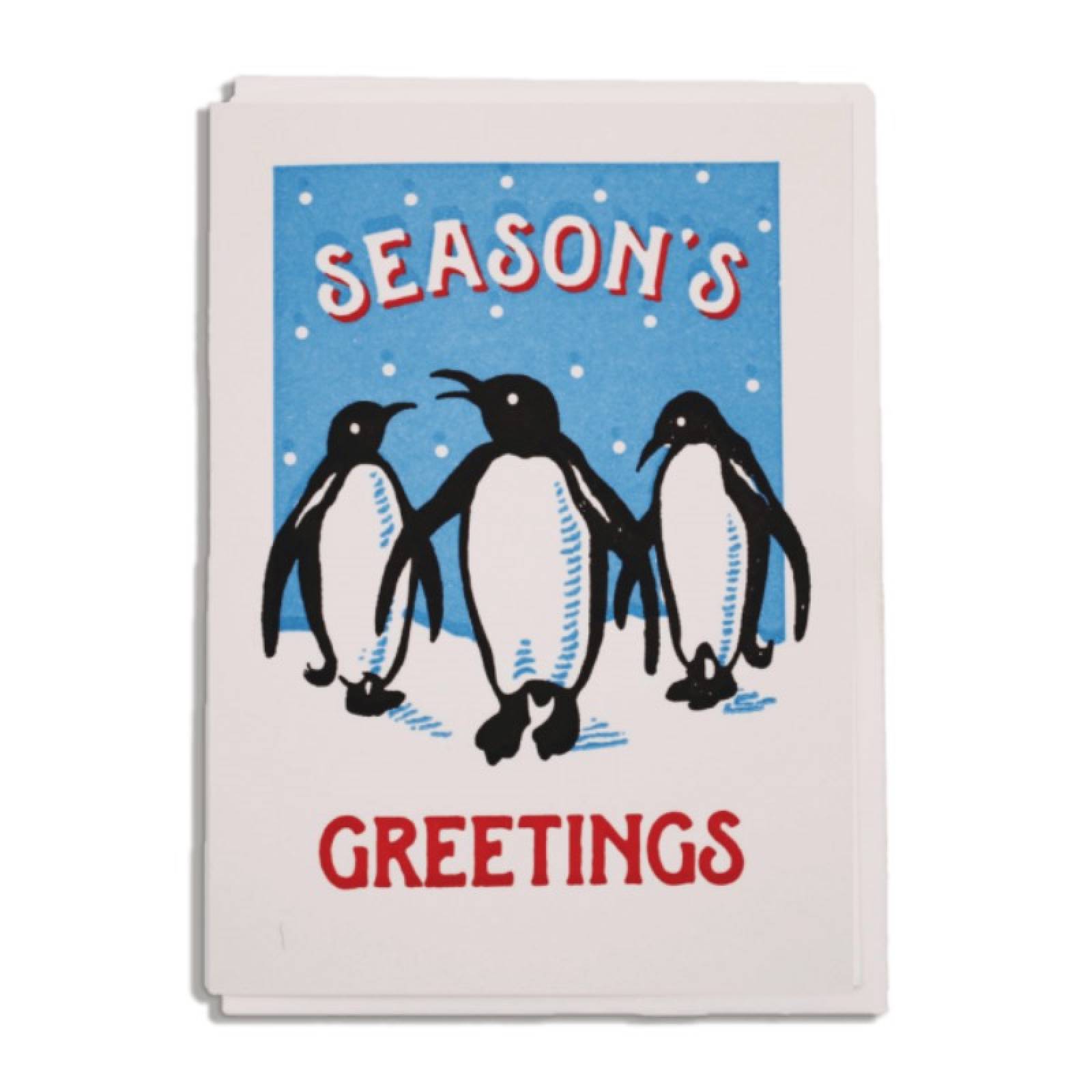 Christmas Penguins - Mini Single Christmas Card