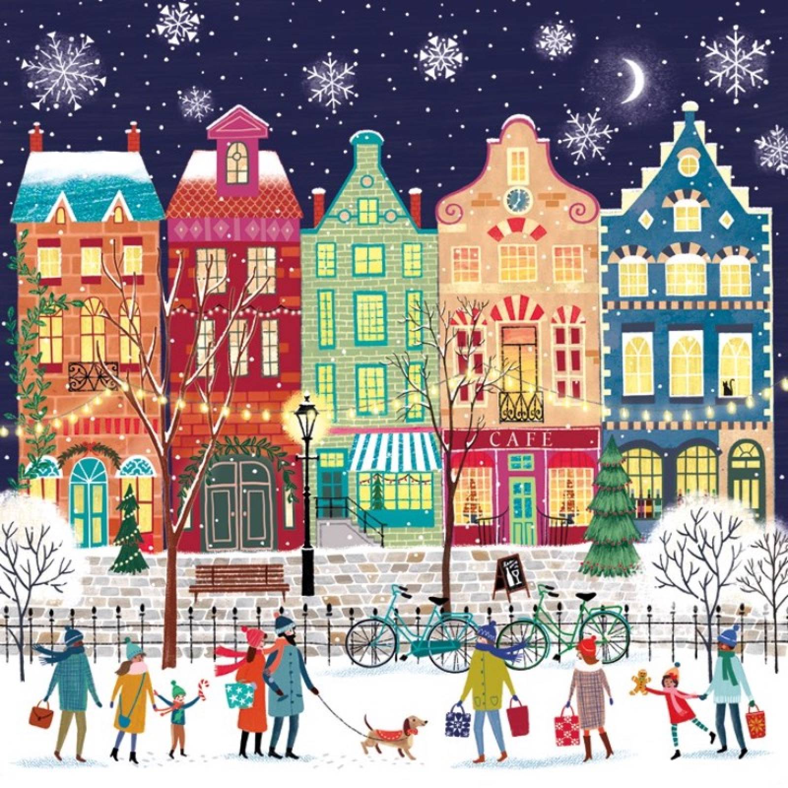 Christmas Street - Pack Of 6 Christmas Cards