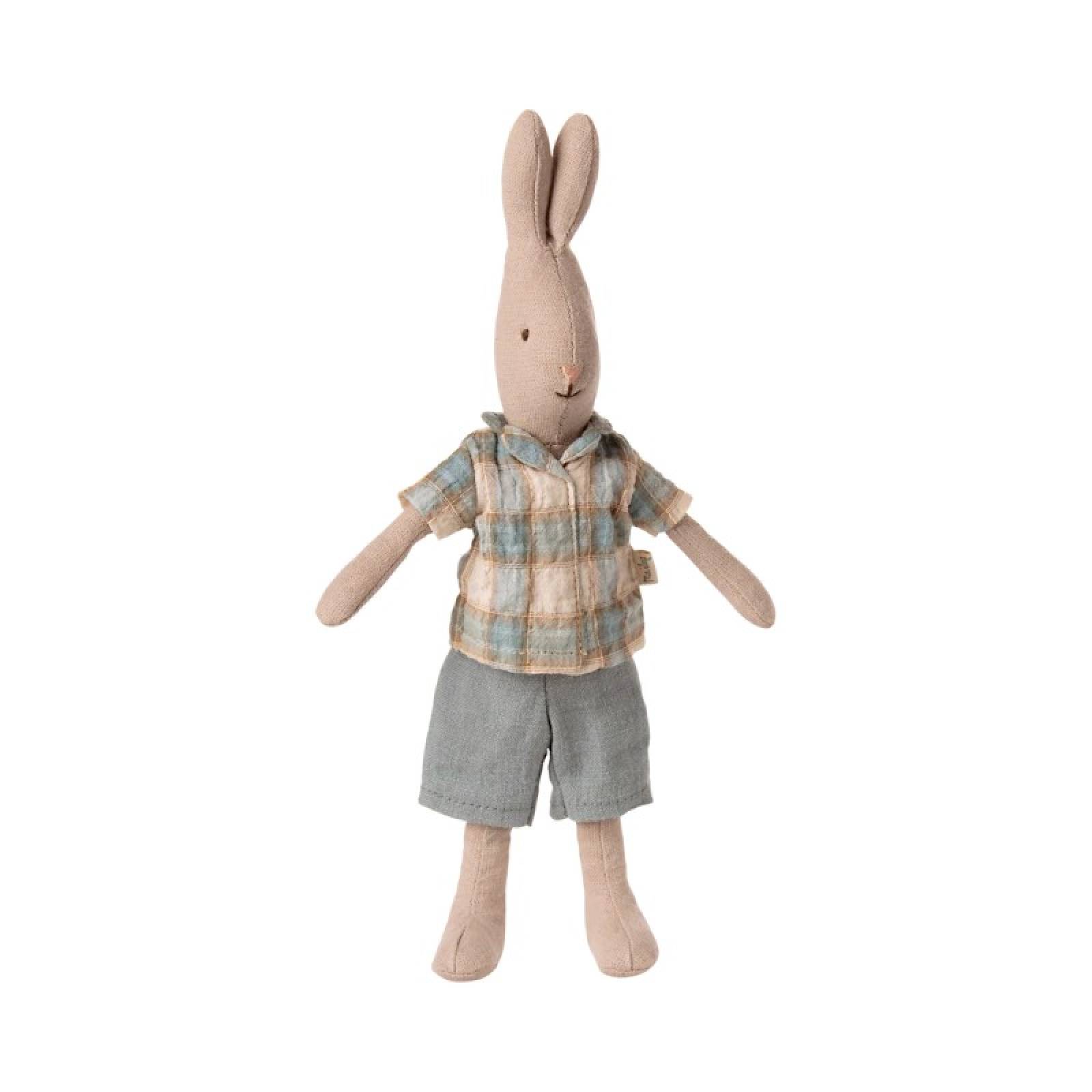 Classic Rabbit In Shirt & Shorts Size 1 Soft Toy By Maileg 0+