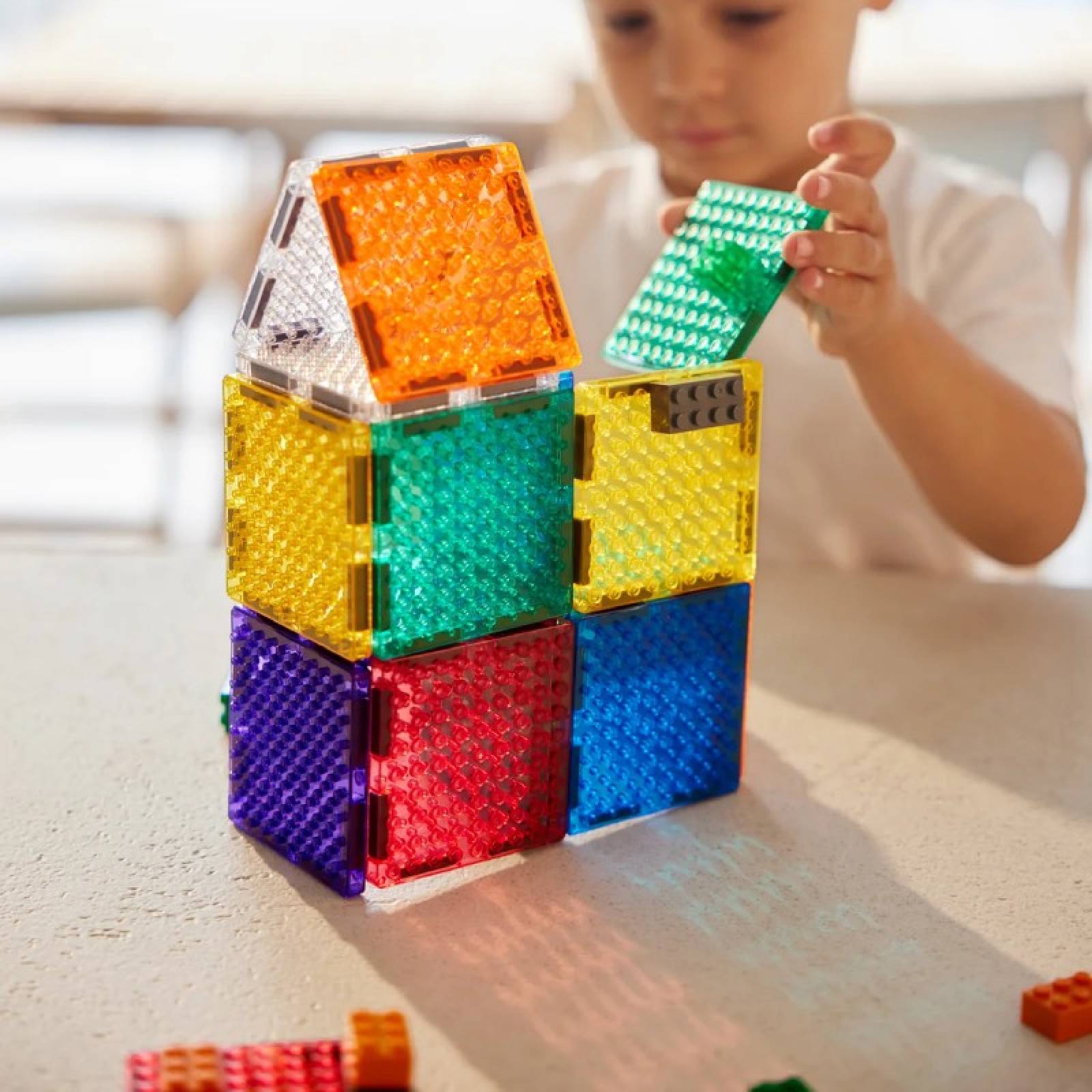 Cleverclixx Brick Tiles Pack Intense Colours 16 Pieces 3+ thumbnails
