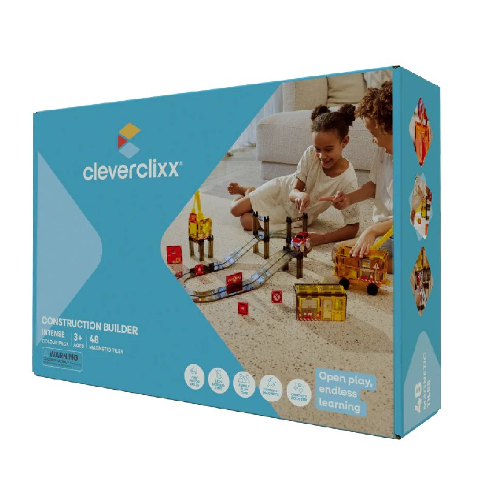 Cleverclixx Construction Builder Pack 48 Pieces 3+