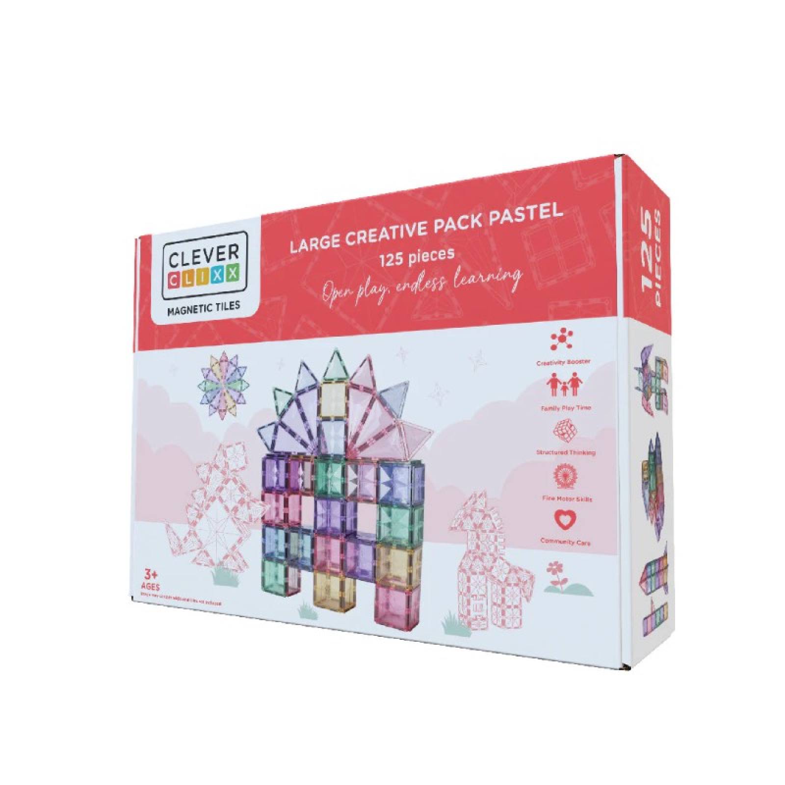 Cleverclixx Large Creative Pack In Pastel 125 Pieces 3+