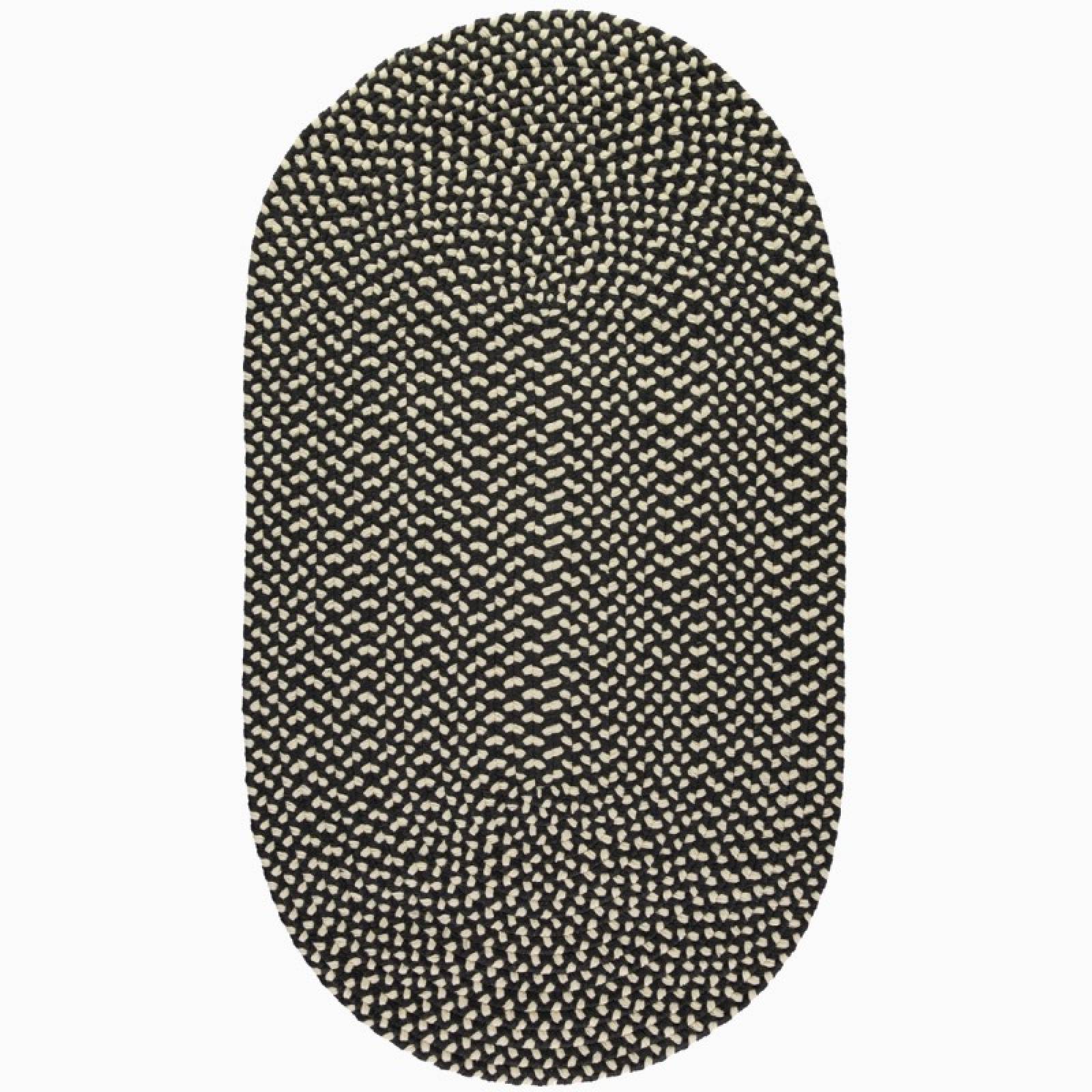 Soot - Oval Runner Braided Rug - Recycled Plastic - 61x183cm thumbnails
